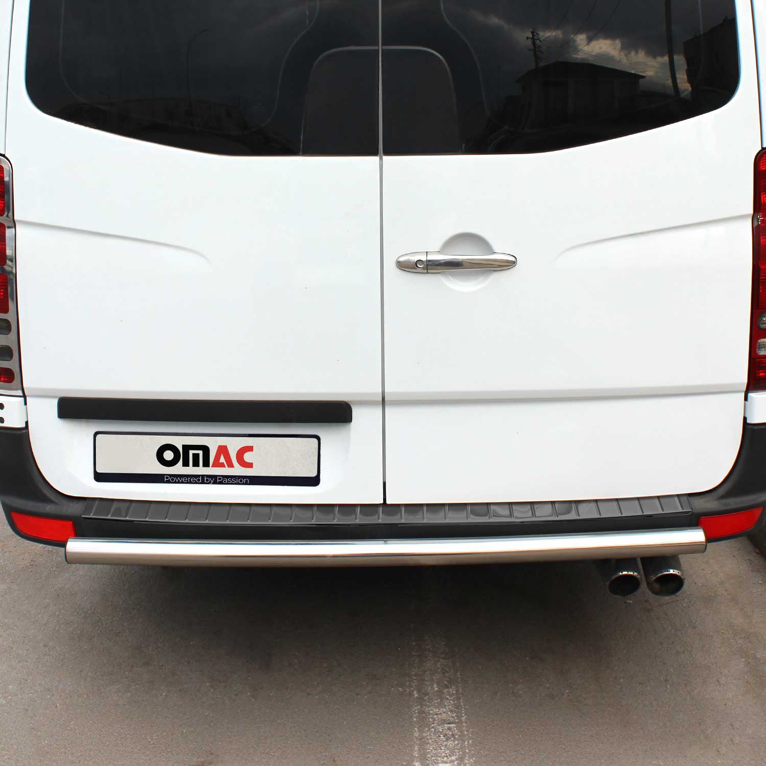 2006-2018 Mercedes Sprinter W906 Rear Bumper Guard Stainless Steel Dark