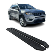 2017-2024 Jeep Compass Running Boards Side Steps Black