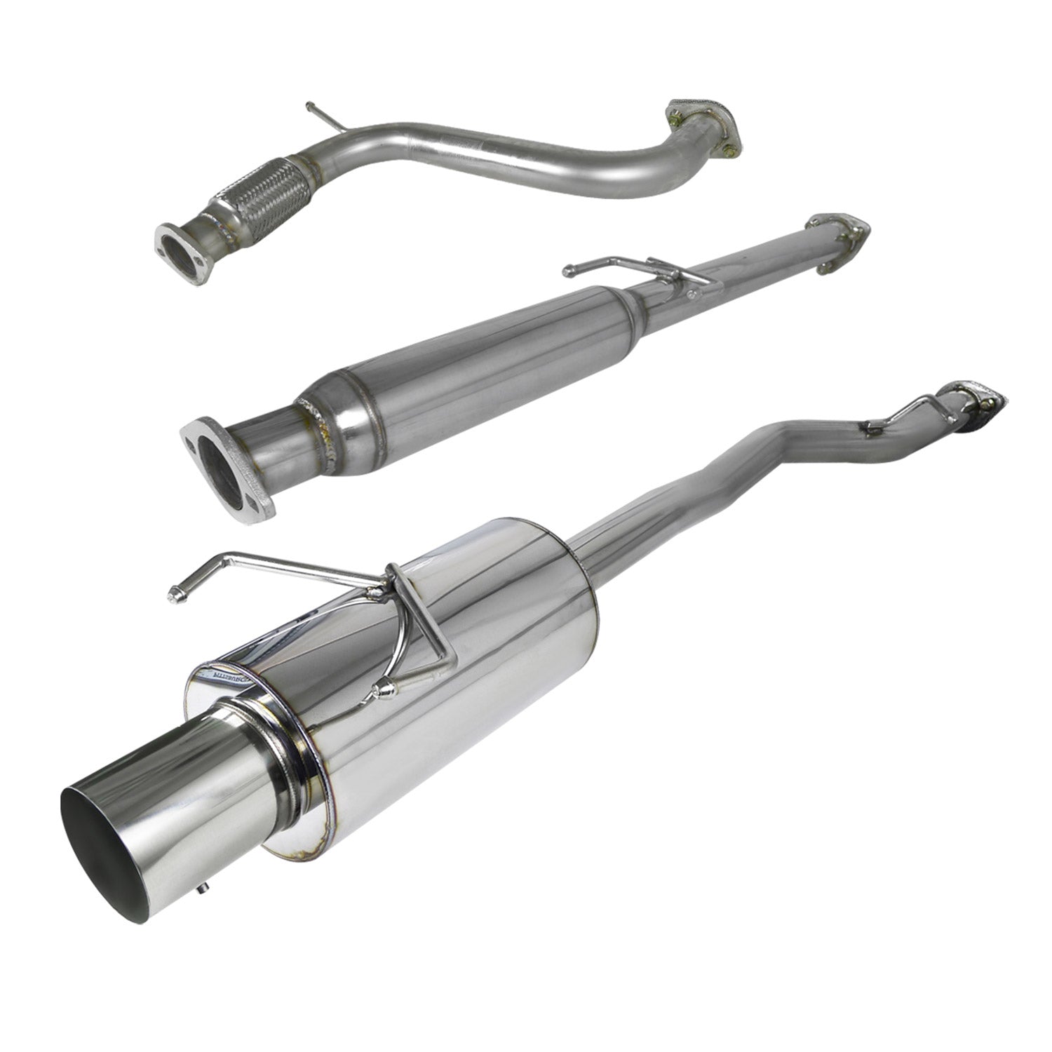 1994-1997 Honda Accord 4CYL T-304 S.Steel N1 Style Catback Exhaust System