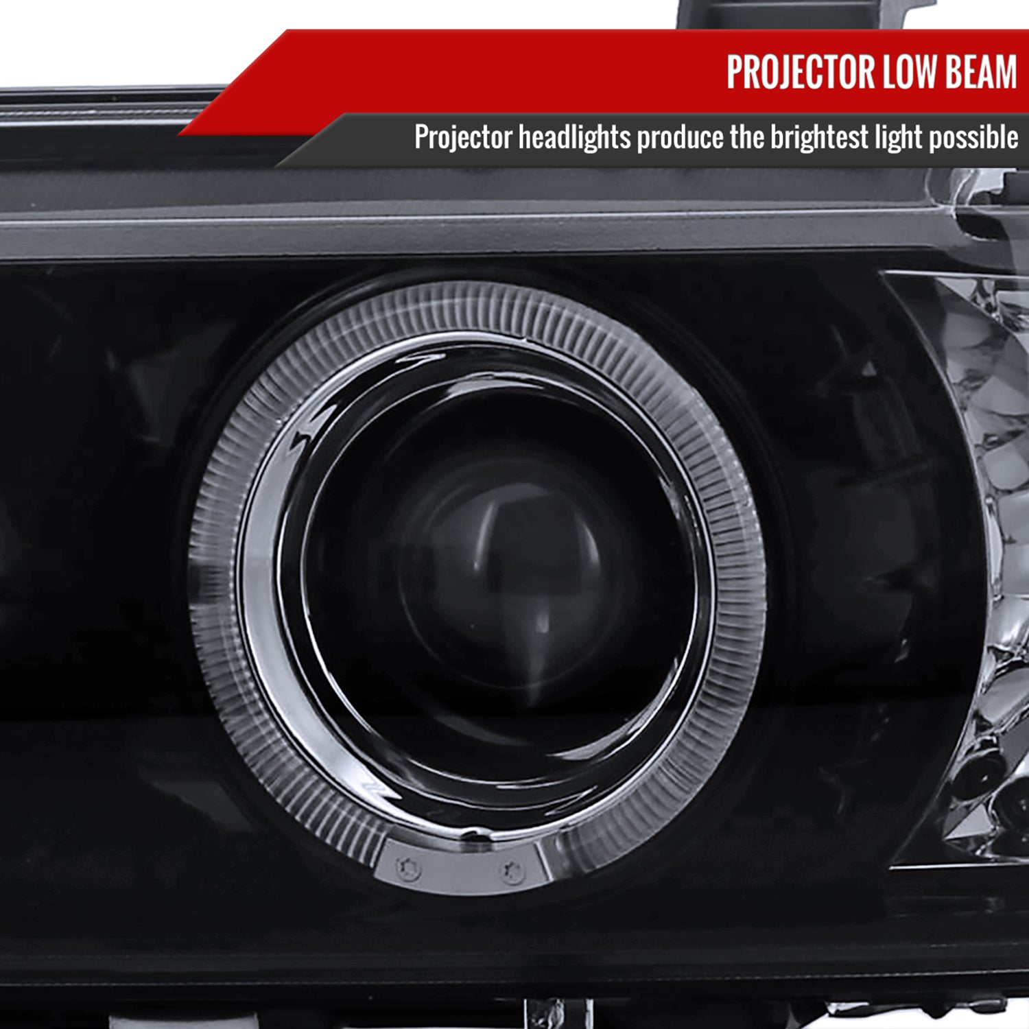 1996-2003 BMW E39 5 Series Dual Halo Projector Headlights Glossy Black/Smoke
