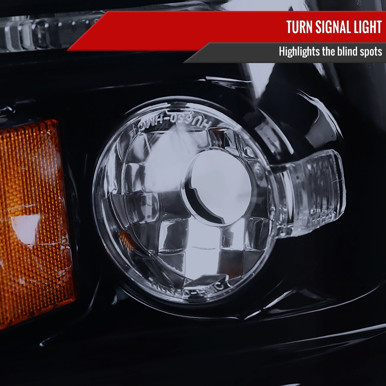 2005-2007 Dodge Dakota Dual Halo Projector Headlights Glossy Black/Smoke Lens
