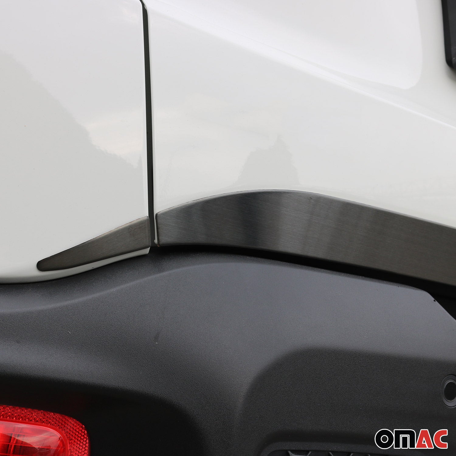2015-2018 Jeep Renegade Rear Trunk Molding Trim Brushed Steel Dark 3 Pcs