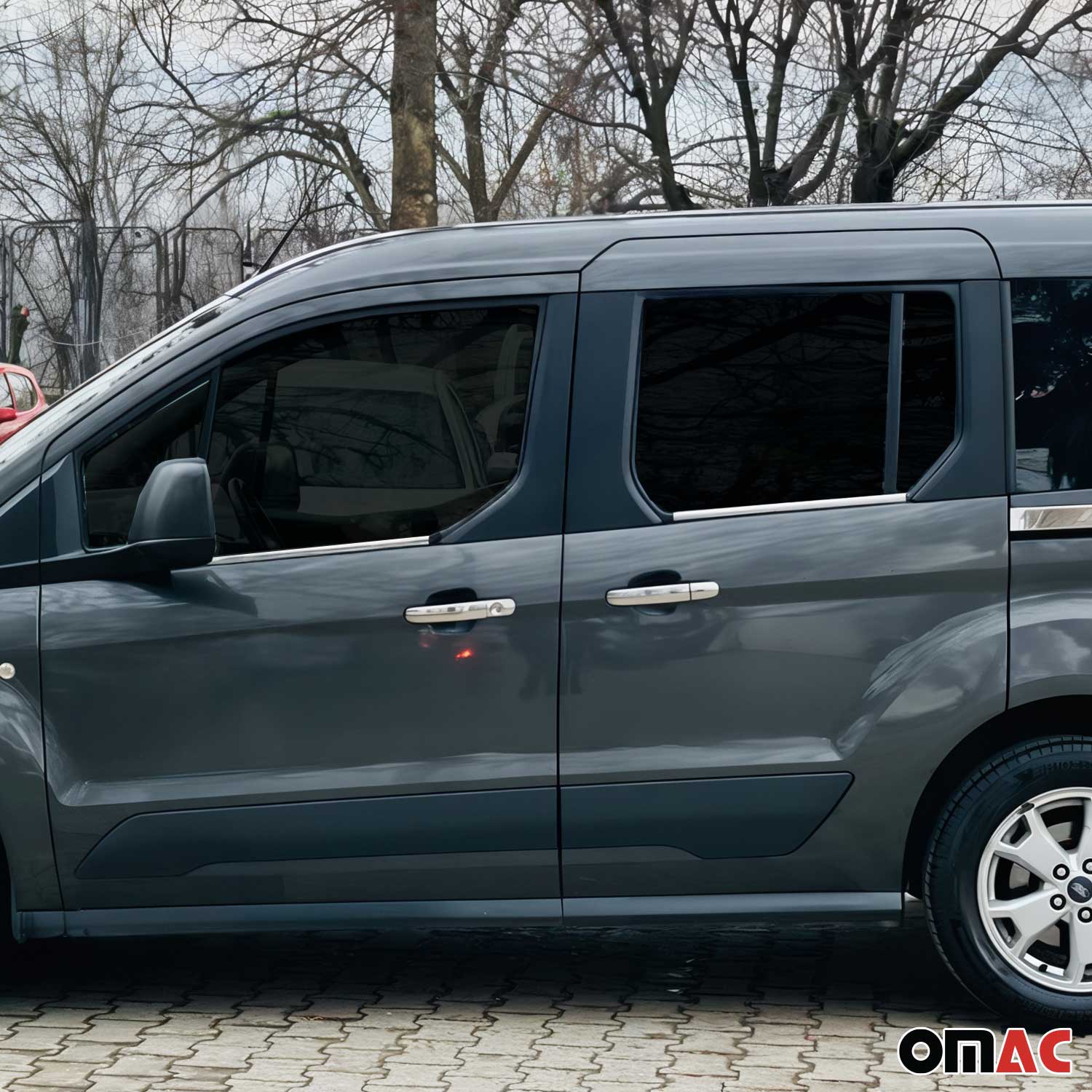 2014-2019 Ford Transit Connect Window Molding Trim Streamer Stainless Steel Silver 4x