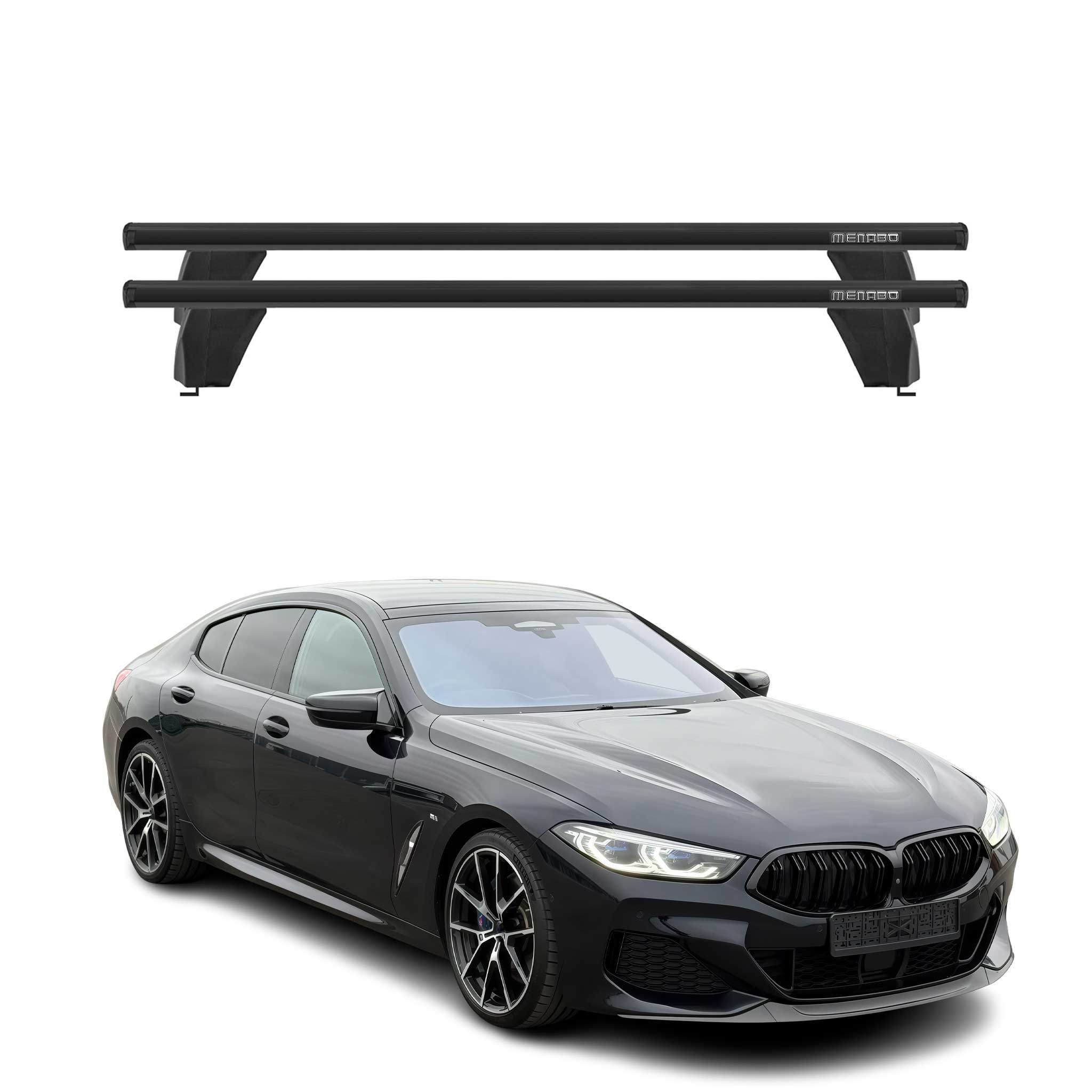 2020-2025 BMW 8 Series Gran Coupe G16 / Coupe G15 Roof Rack Cross Bars Black
