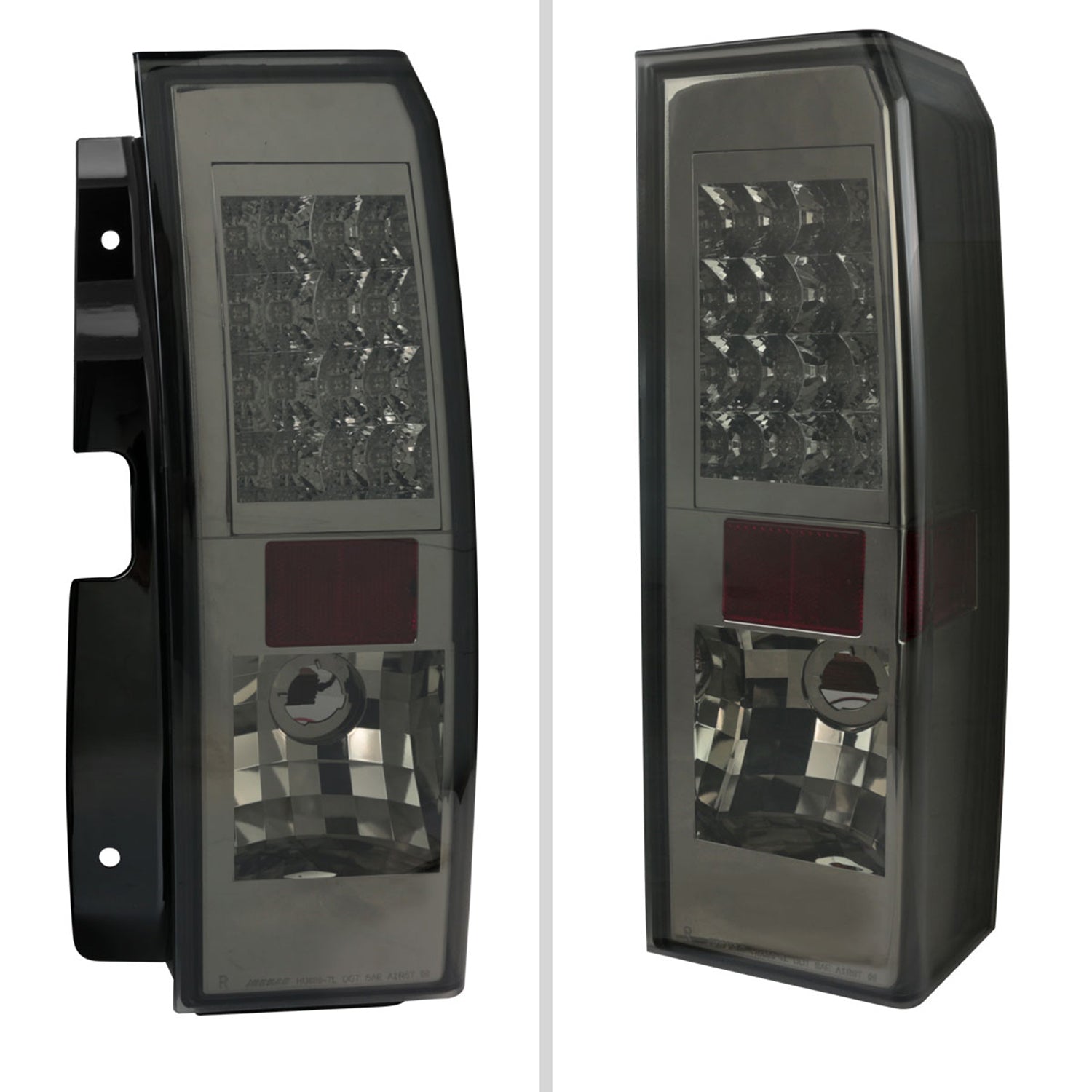 2005-2010 Hummer H3 LED Tail Lights Chrome Housing/Smoke Lens