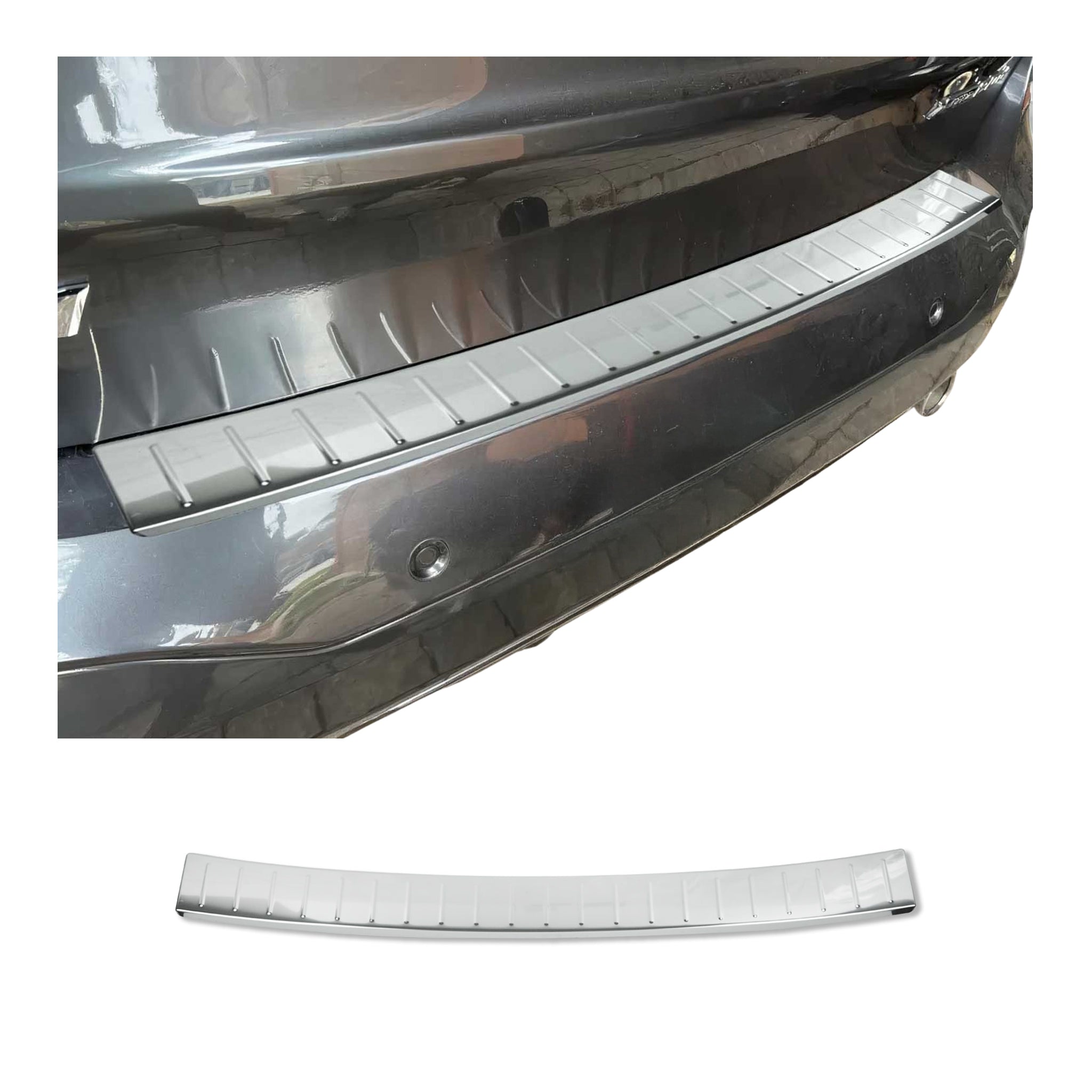 2015-2022 BMW X1 F48 Rear Bumper Sill Cover Protector Guard Stainless Steel