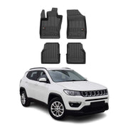 2017-2025 Jeep Compass Premium Floor Mats Liners Full Set All Weather Heavy Duty