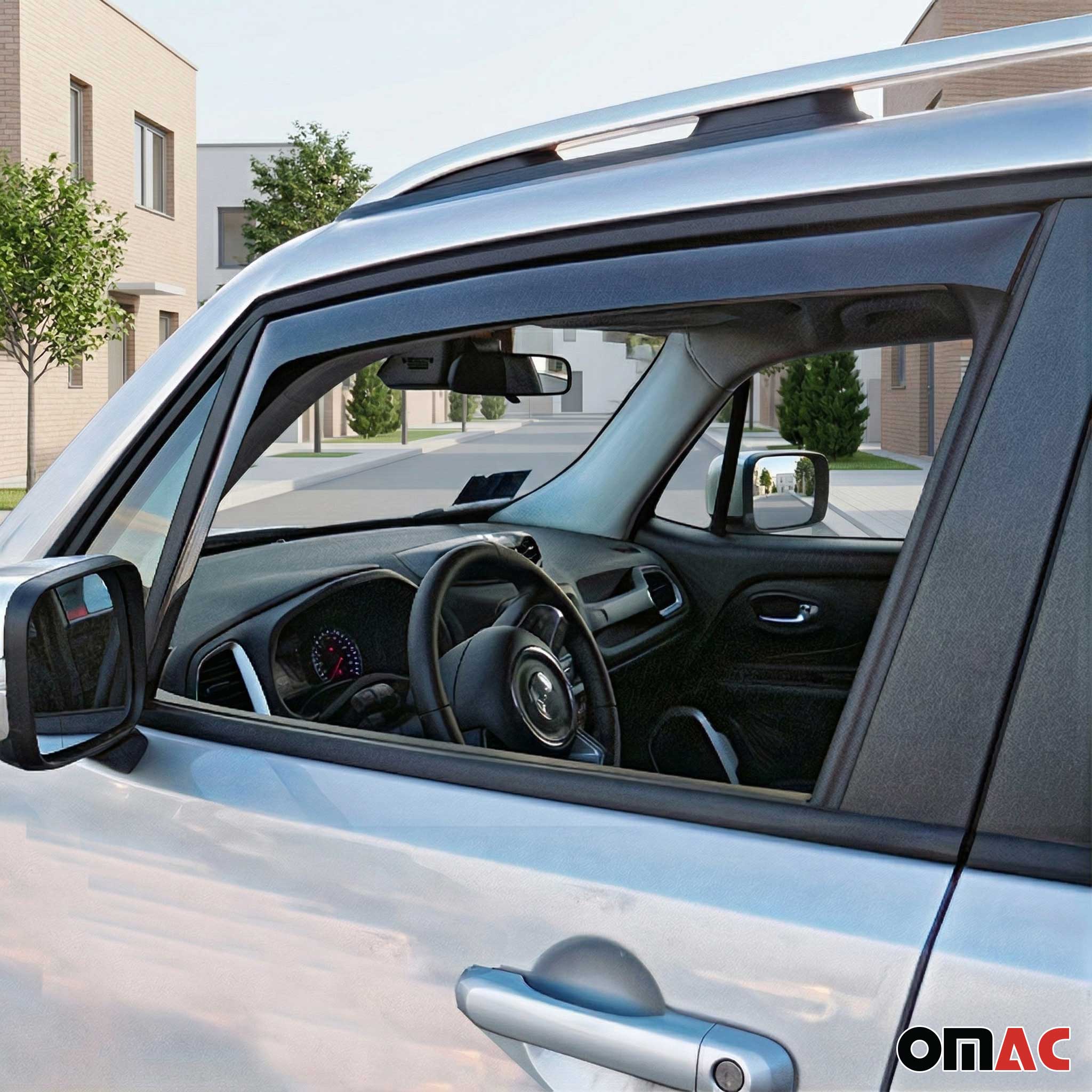 2005-2009 Land Rover LR3 Window Visor Vent Rain Deflector 2Pcs Smoke