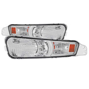 For Ford Mustang 2005-2009 Turn Signal Parking Lamp Chrome Housing Clear Lens