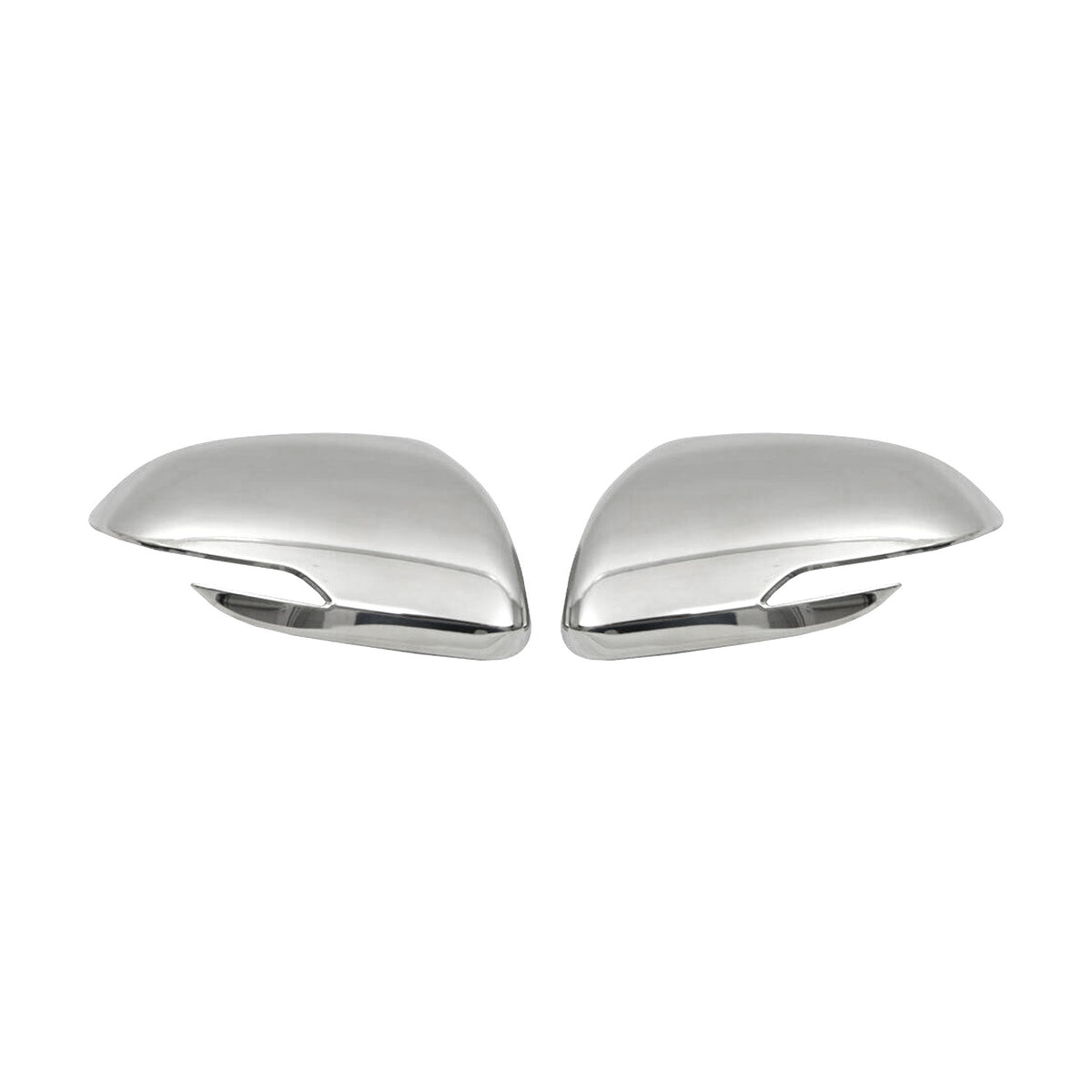 2018-2023 Kia Rio Side Mirror Cover Caps Stainless Steel Silver 2 Pcs