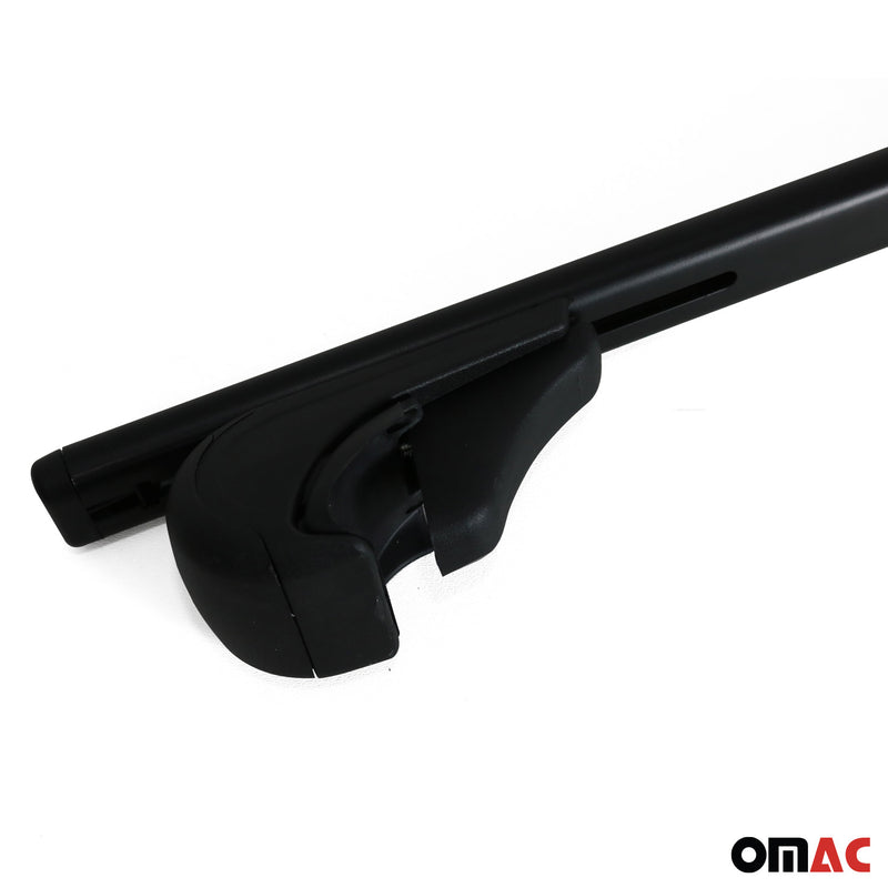 2008-2012 Audi A4 Wagon Roof Rack Cross Bars Black