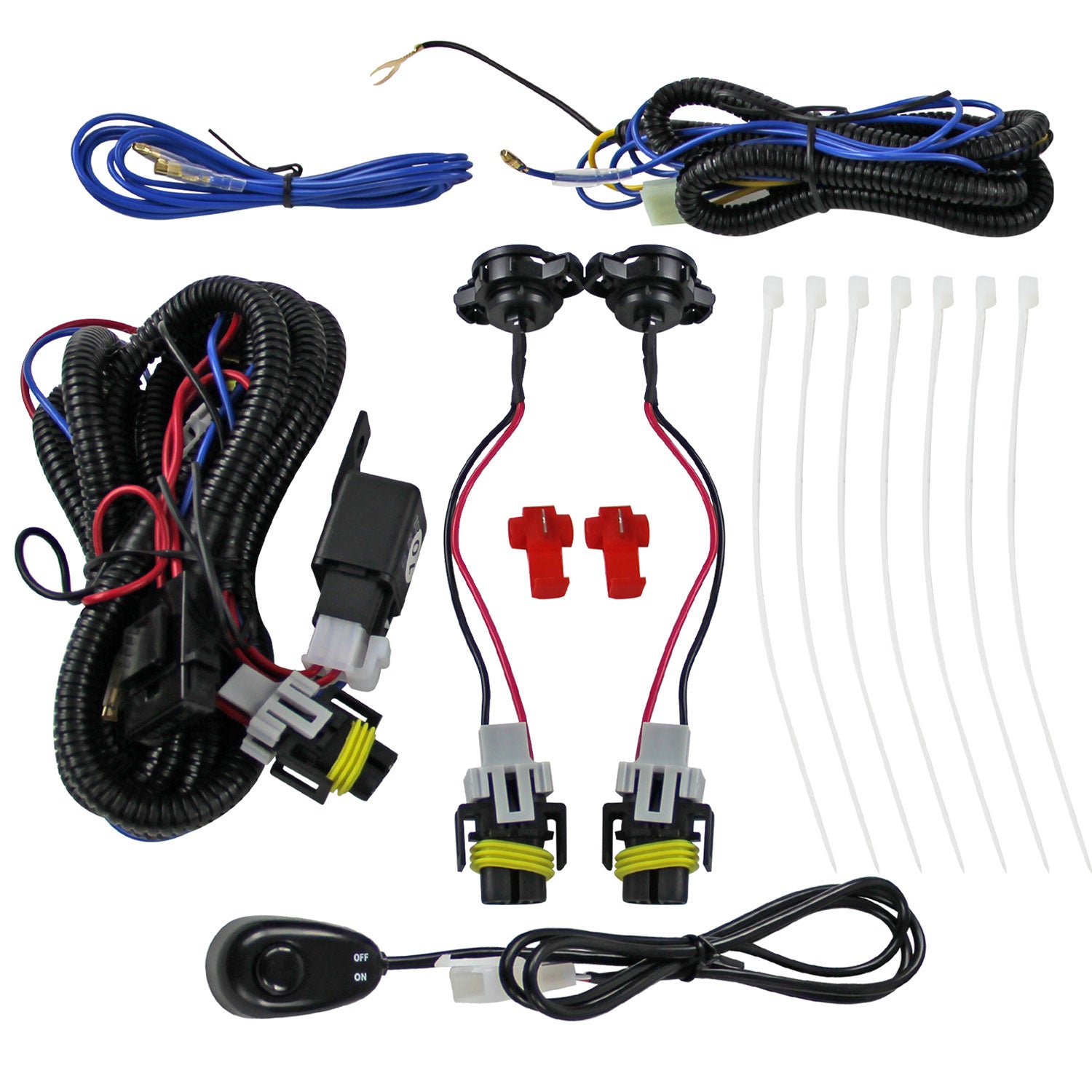 2007-2014 GMC Sierra 1500 2500HD/3500HD H8 Fog Lights Kit Chrome/Smoke Lens