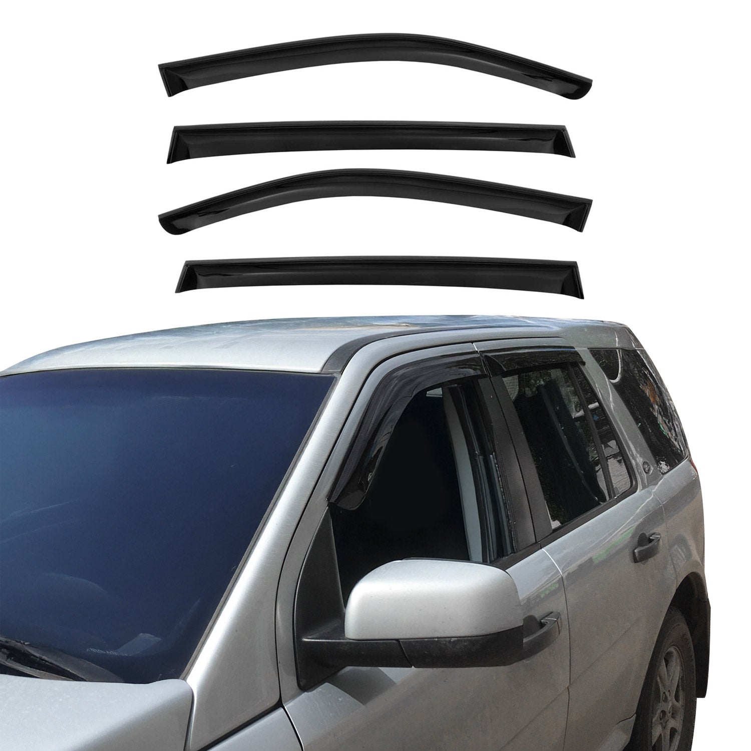 2017-2025 Mazda CX-5 Window Visor Vent Rain Deflector 4Pcs Smoke