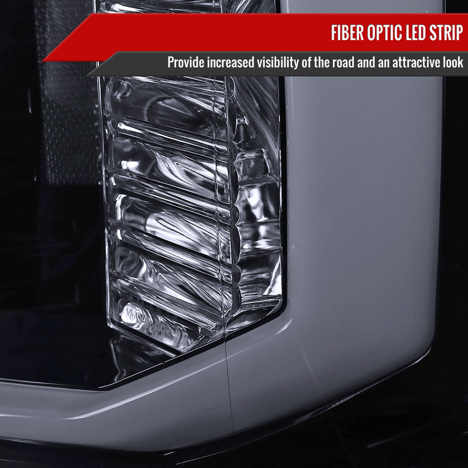 2007-2013 Chevy Silverado 1500/2500HD 3500HD LED C-Bar Headlights Glossy Black