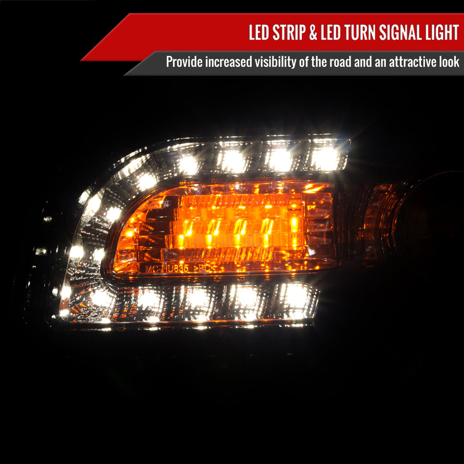 2005-2010 Chrysler 300 Base/LX/Touring Headlights LED Light&LED Signal Smoke