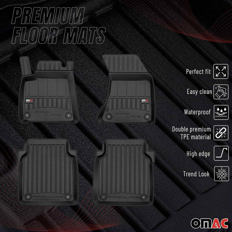 2010-2017 Audi A8 L Premium Floor Mats Liners Full Set All Weather Heavy Duty