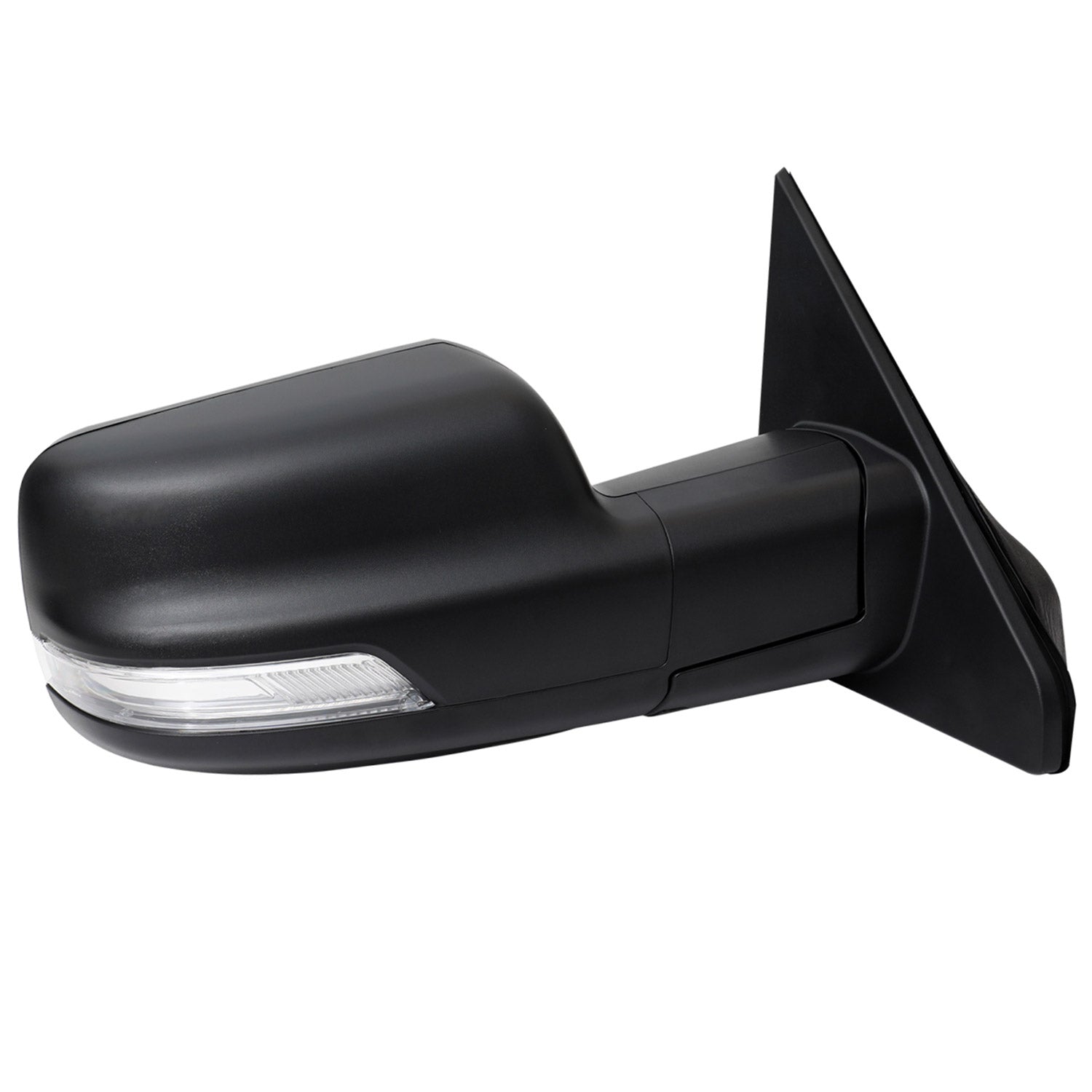 2019-2024 Dodge RAM 1500 Black Auto-Fold Side Mirror & Turn Passenger Side