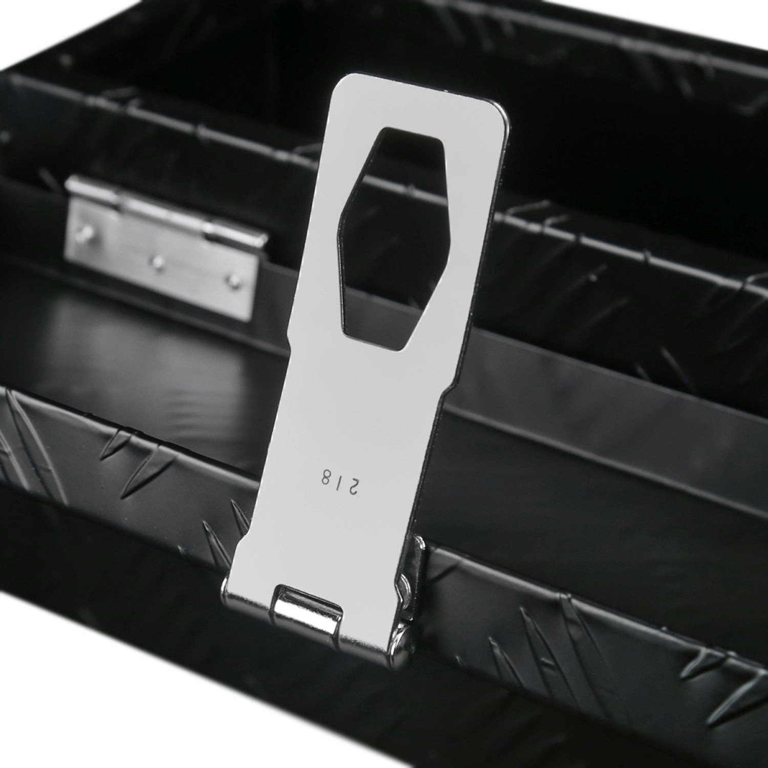 Universal 20" Heavy Duty Black Aluminum Truck Tool Box w/ Lock & Keys
