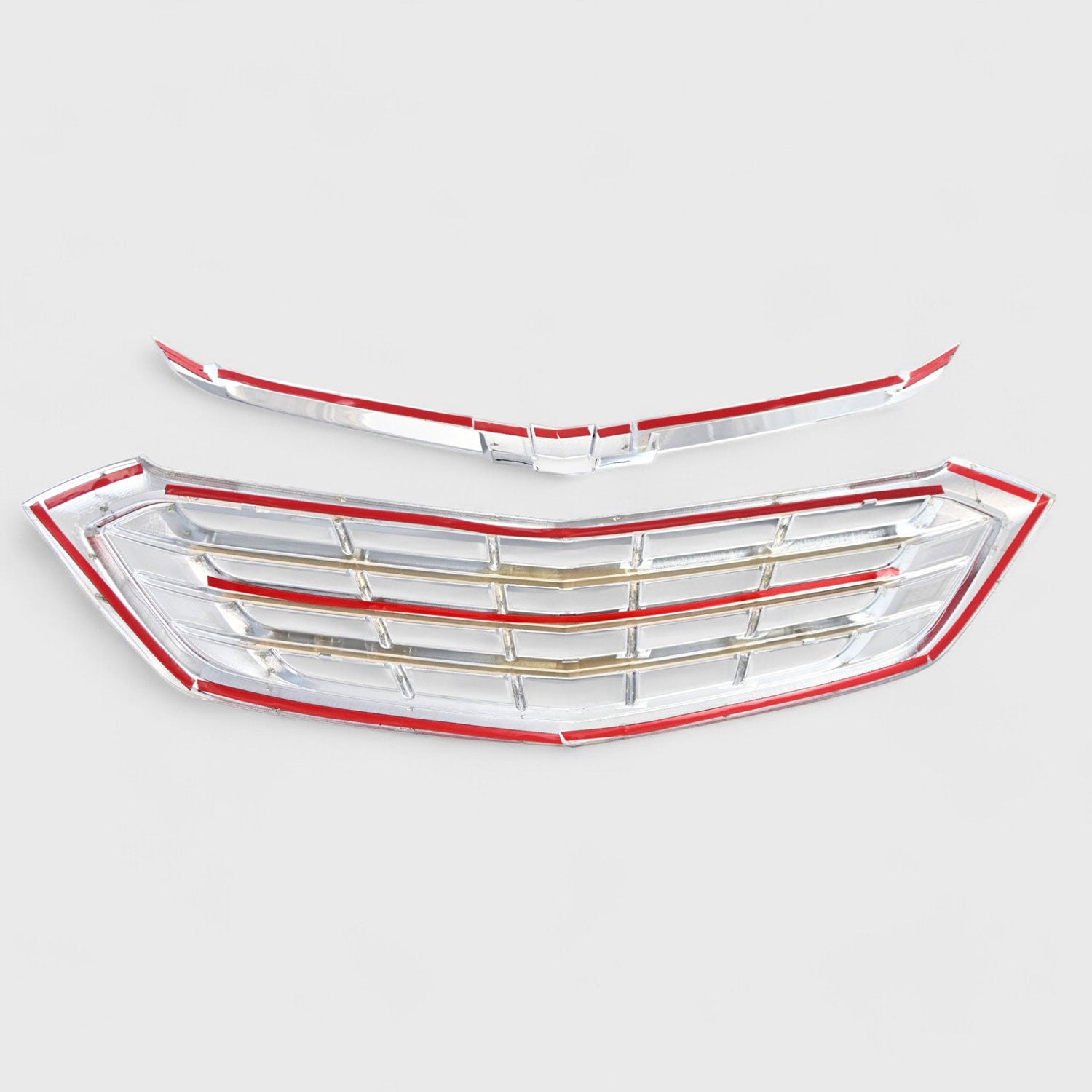 2018-2021 Chevrolet Equinox Grille Overlay Chrome 2Pcs ABS Plastic