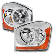 2004-2006 Dodge Durango Factory Style Headlights Chrome Housing/Clear Lens