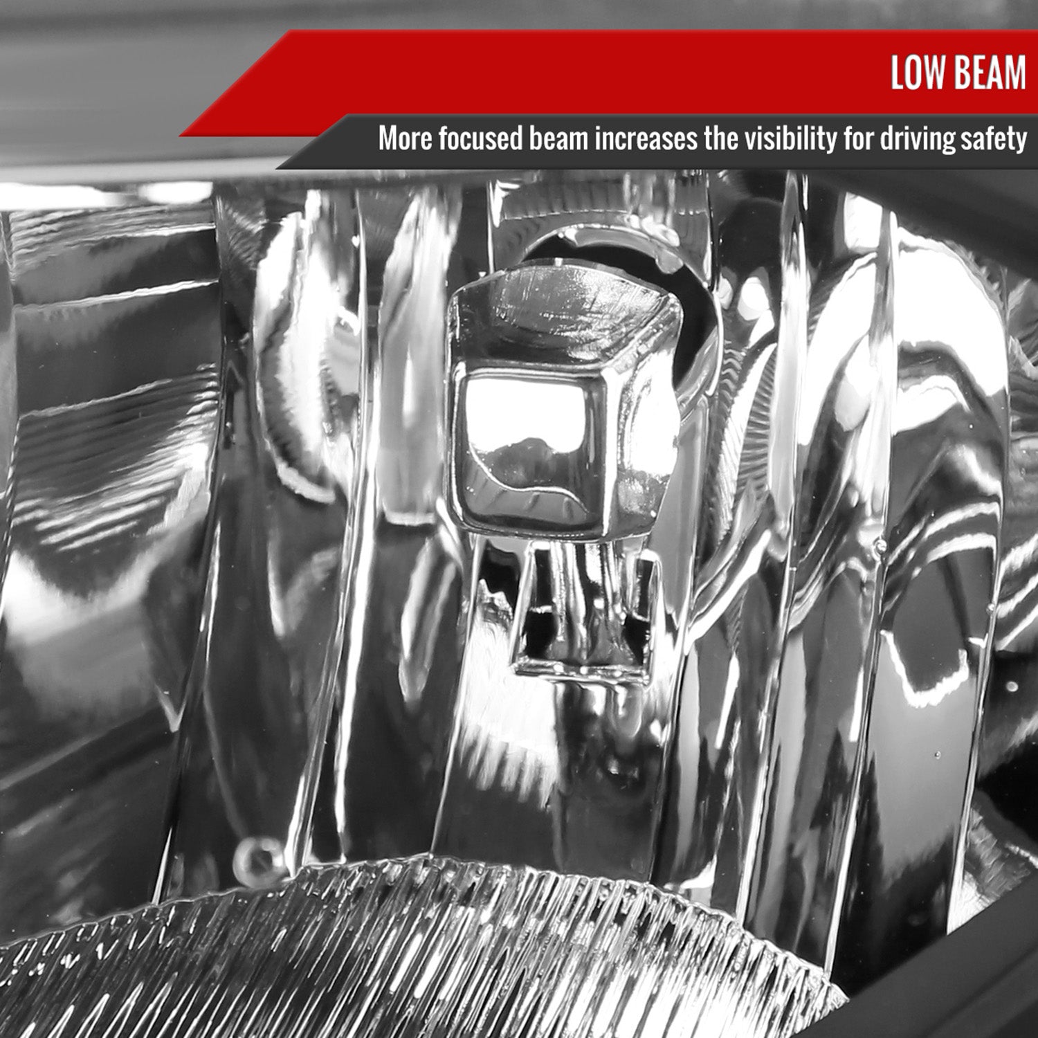 2014-2015 Chevy Silverado 1500 Factory Headlights Amber Reflectors Matt Black