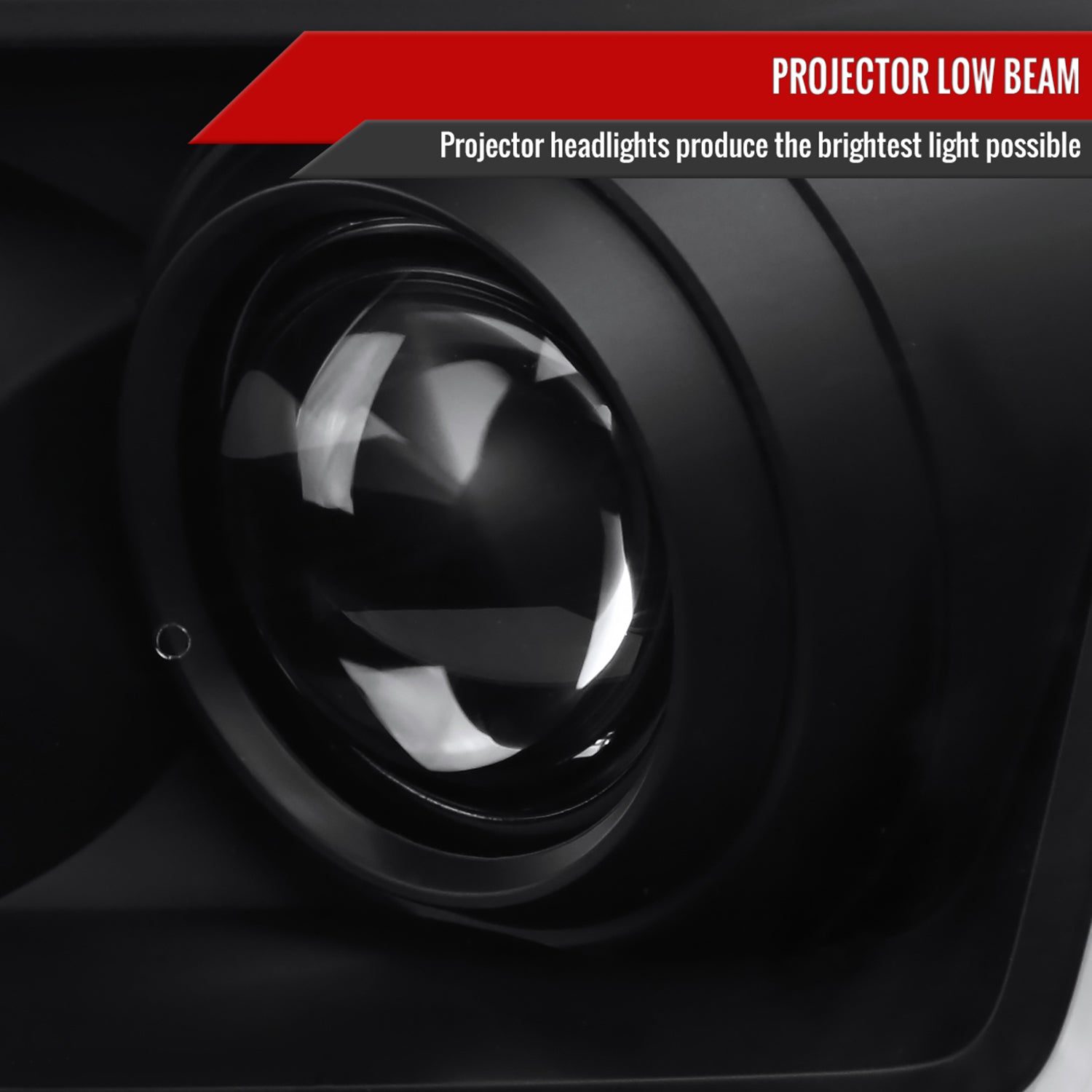 For 2004-07 Nissan Armada / Nissan Titan 2004-15 LED C-Bar Headlights Signal Black