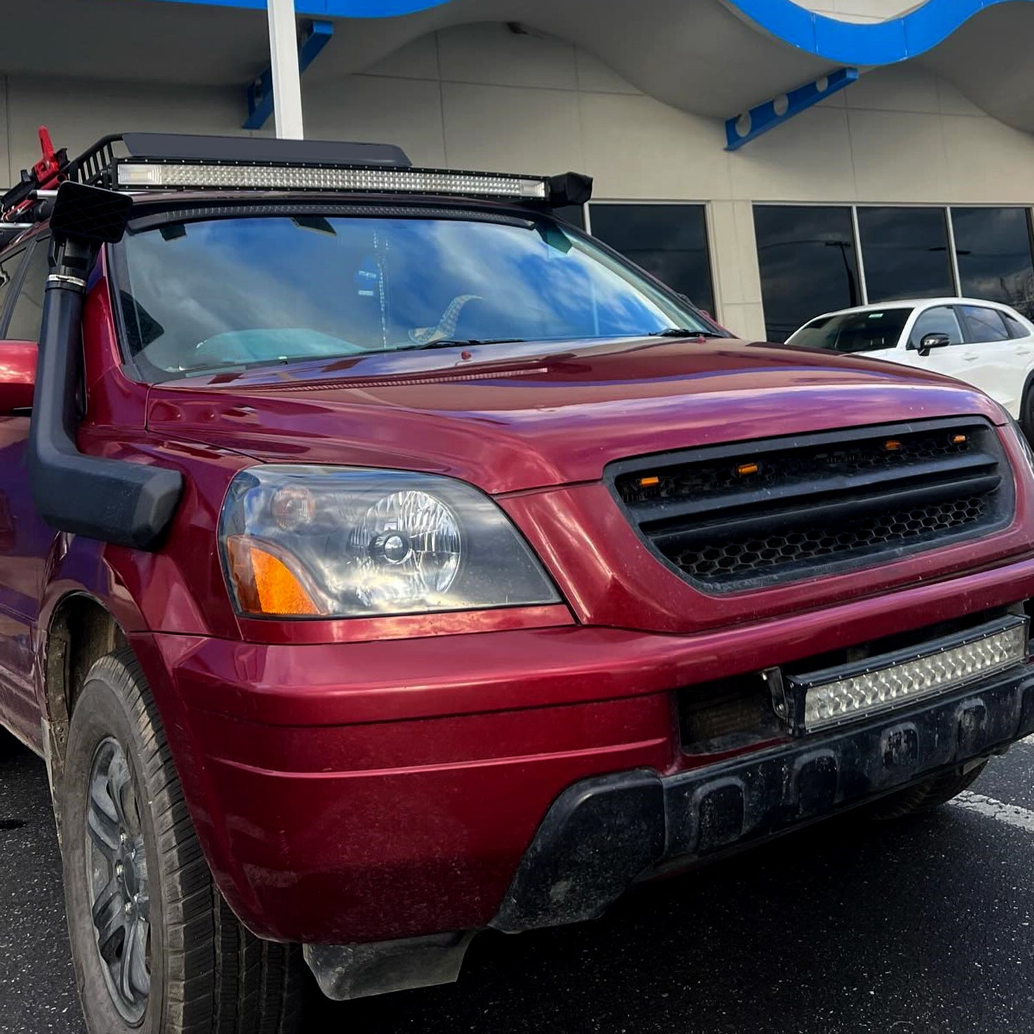 2003-2005 Honda Pilot Factory Style Headlight Matte Black Housing/Clear Lens
