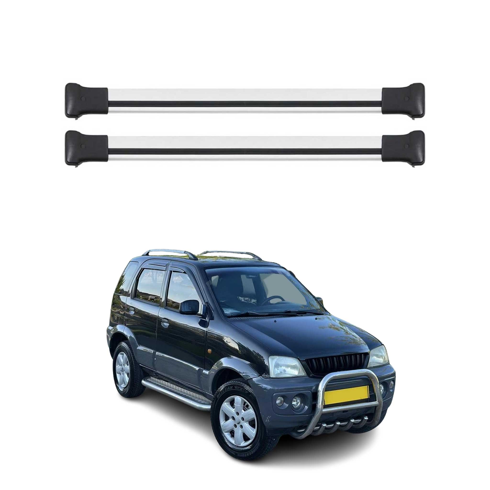 1999-2005 Daihatsu Terios Roof Rack Cross Bars Silver