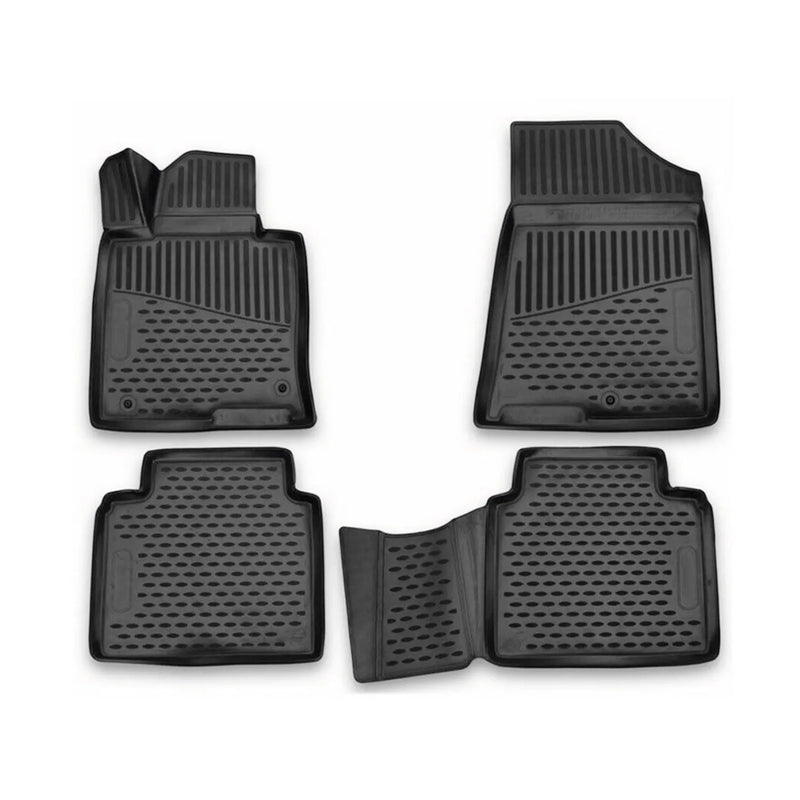 2015-2019 Hyundai Sonata Floor Mats Liners Full Set All Weather Black