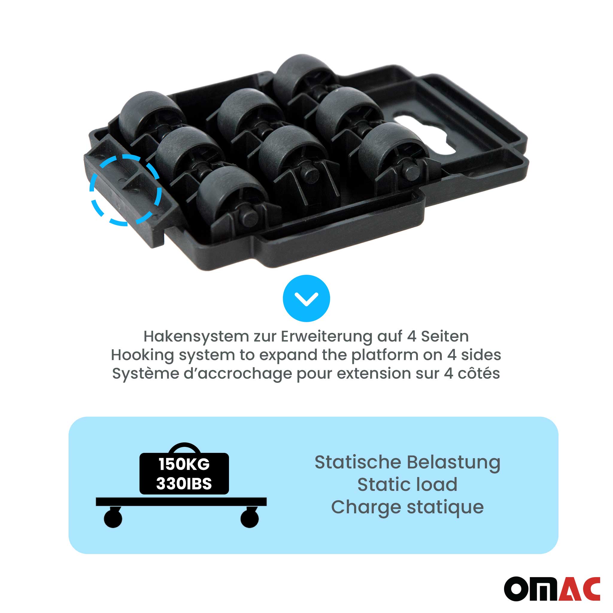Furniture Transport Dolly 330lbs Furniture Dolly Transport Chassis Step Plate