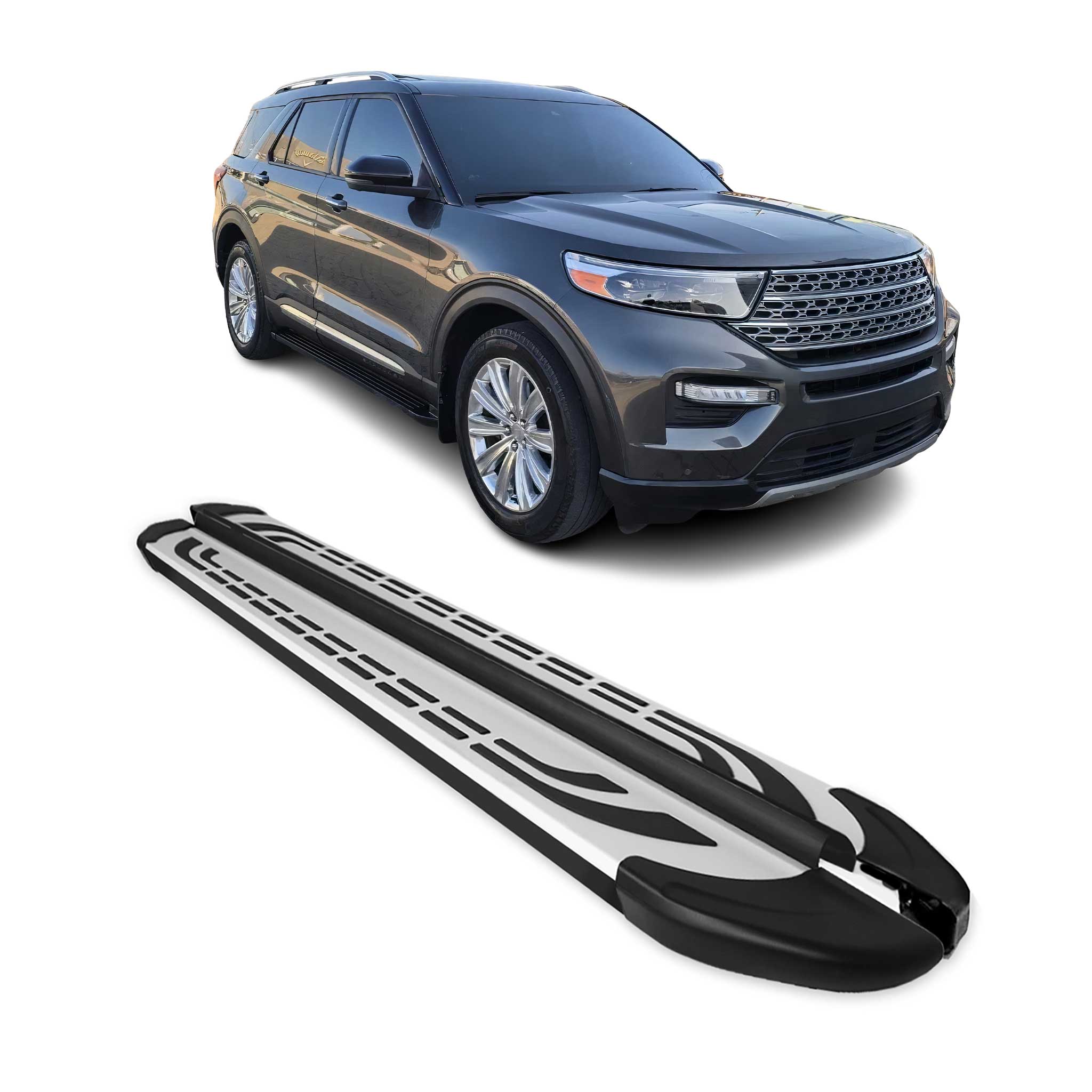 2020-2025 Ford Explorer Nerf Bar Side Step Running Boards Alu 2x