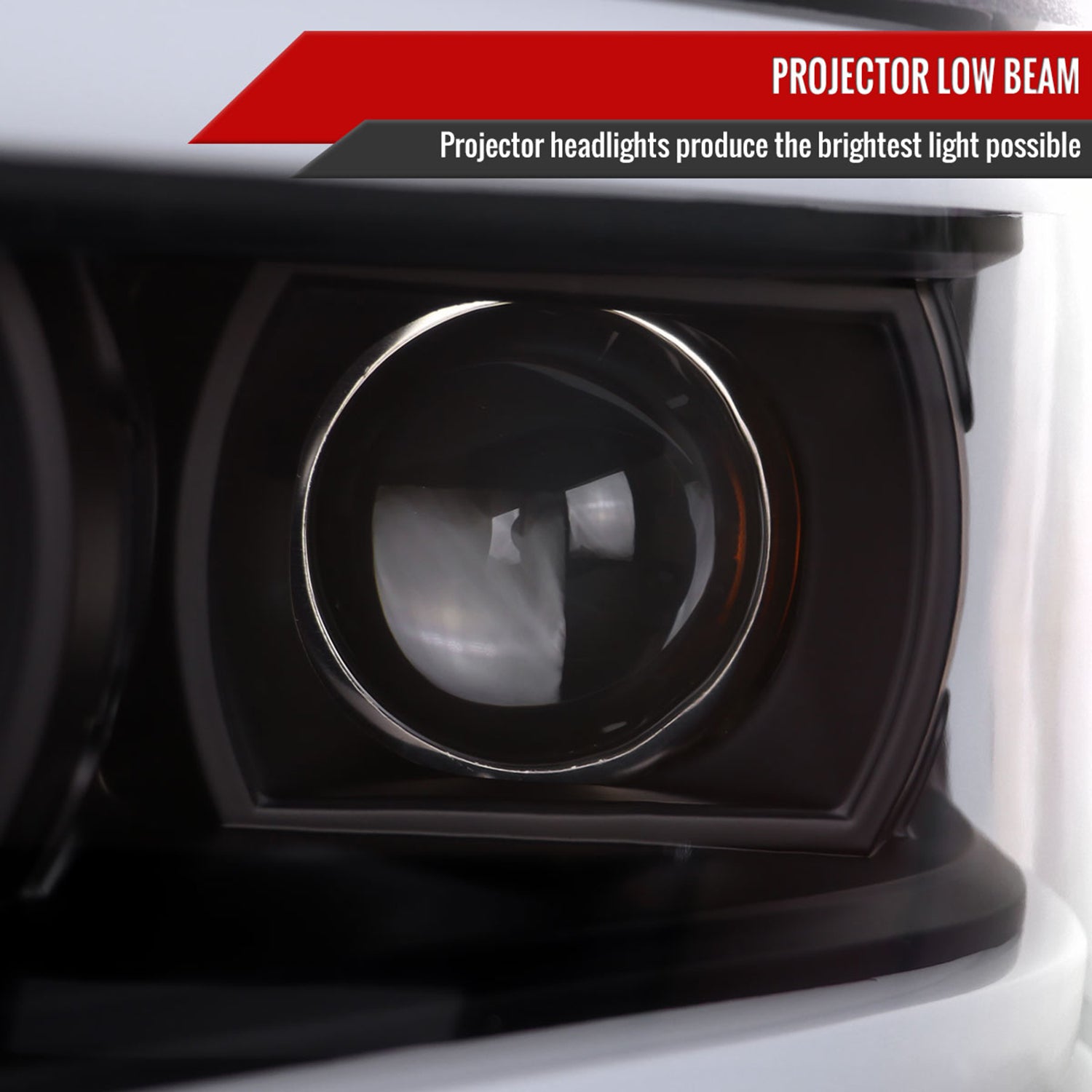 2019-2024 Dodge RAM 2500/3500/4500/5500 LED Tube Projector Headlights Black