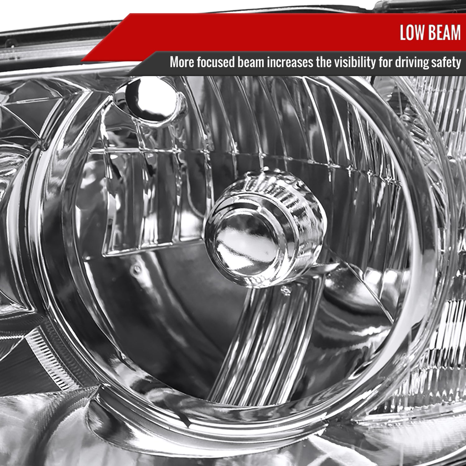 2001-2005 Lexus IS300 Factory Style Crystal Headlights Chrome/Clear Lens