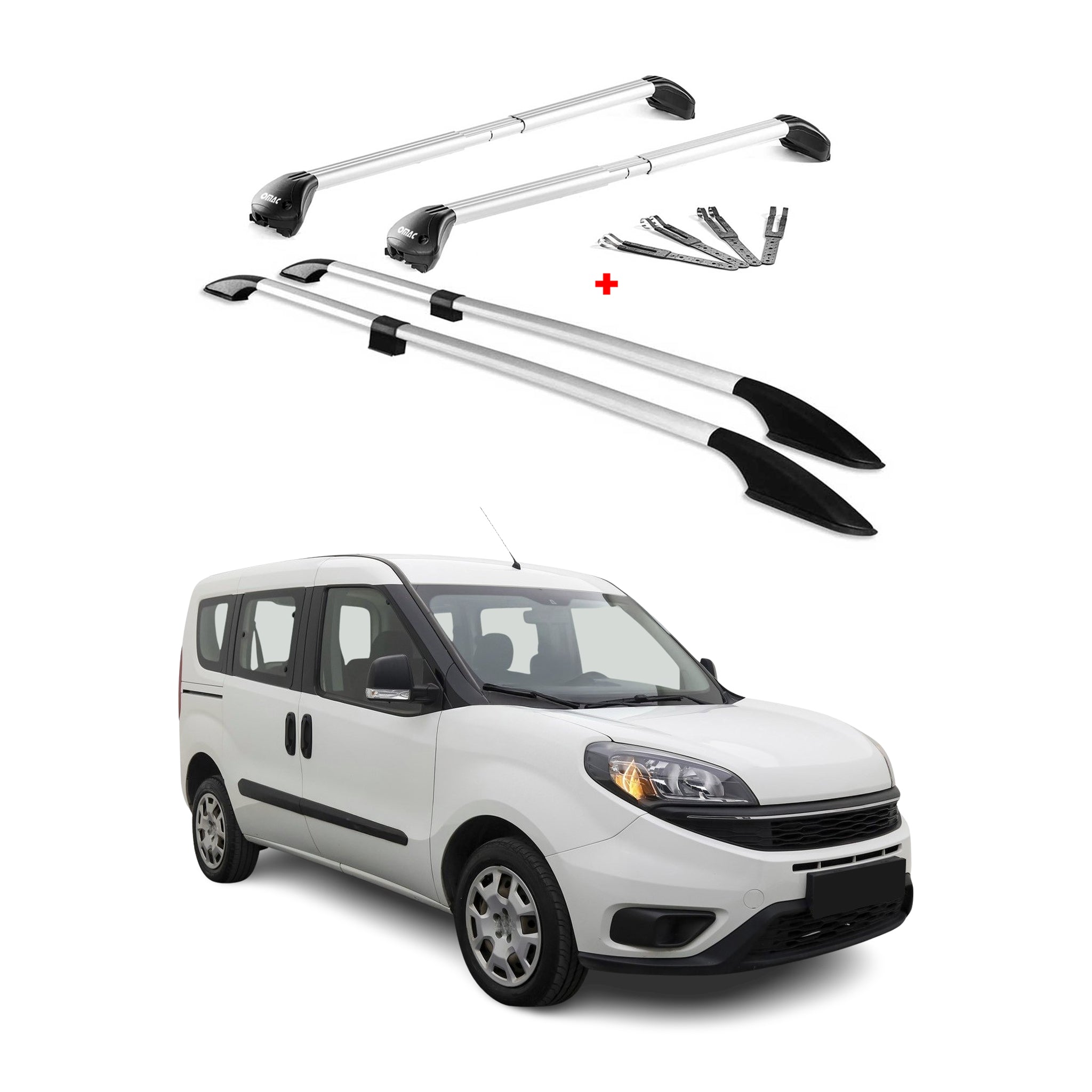 2015-2022 RAM Promaster City L2 Long Roof Racks & Roof Rack Rails Silver