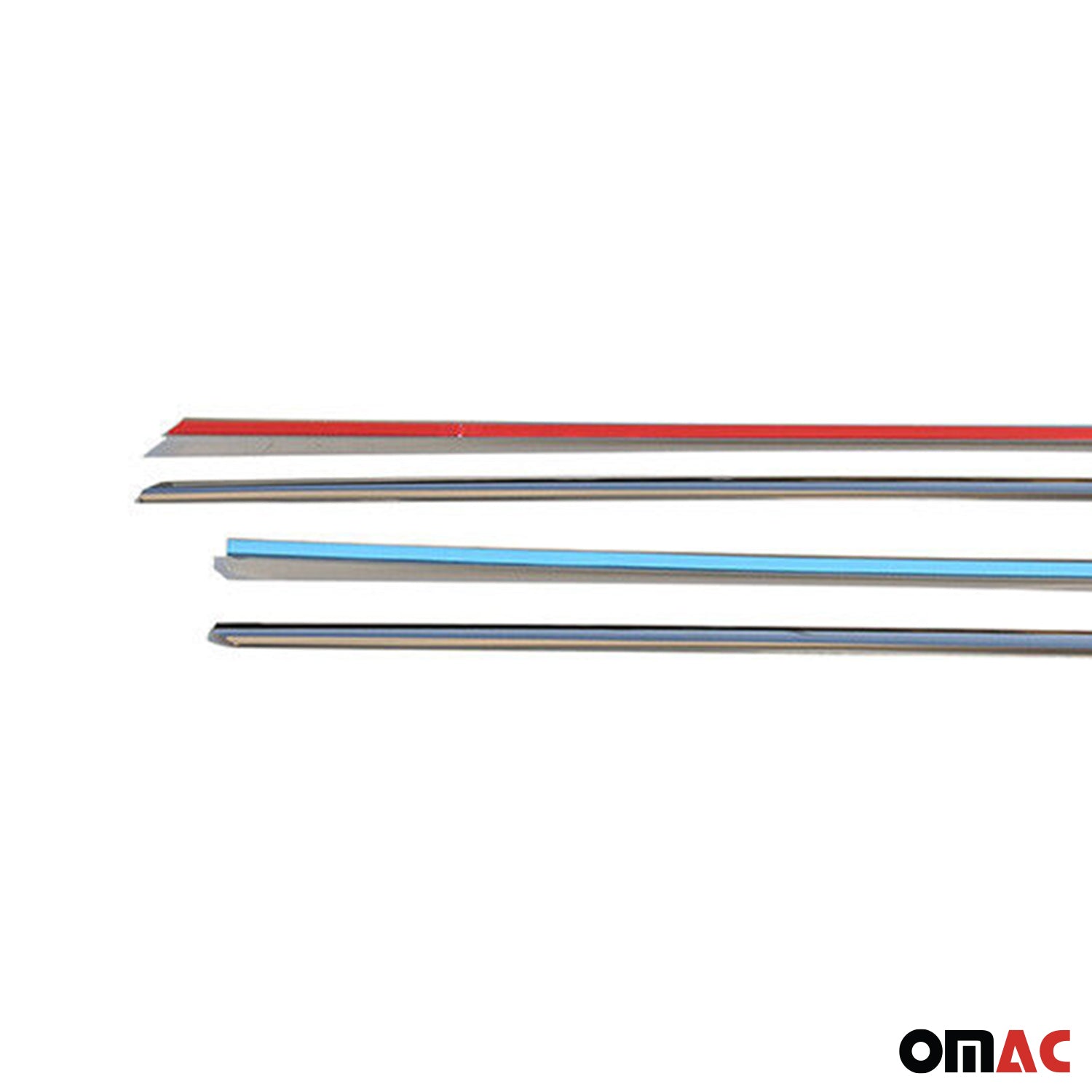 2012-2019 BMW 1 Series F20 Window Molding Trim Streamer Stainless Steel 4x