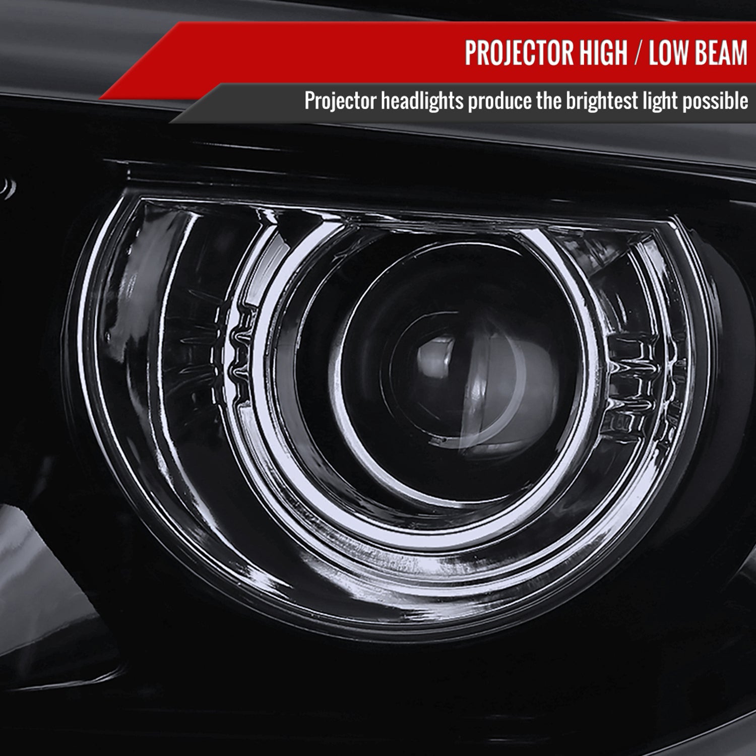 2014-2019 GMC Sierra 1500/2500/3500 LED Bar Headlights LED Signal Lights Black