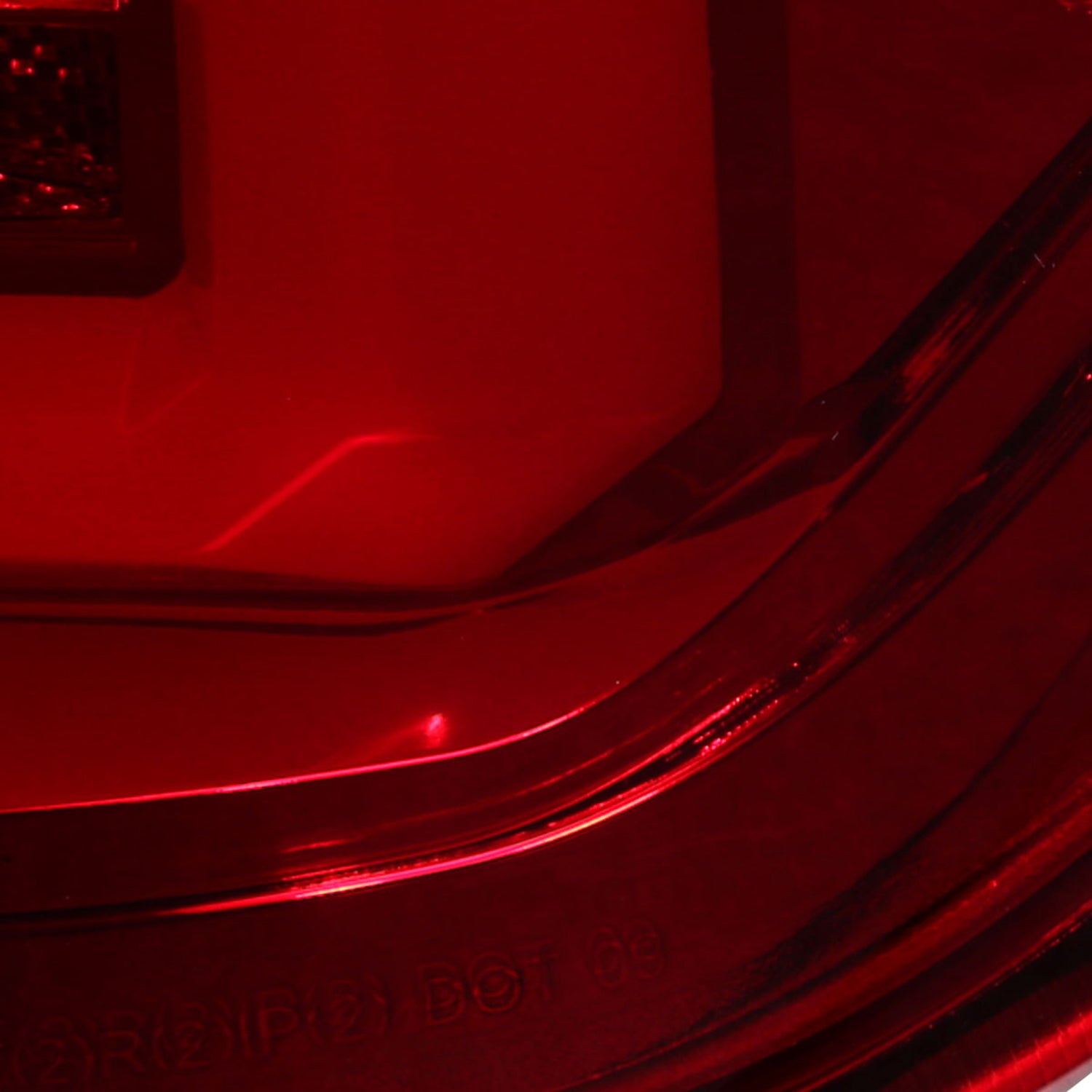 2009-2014 Ford F-150 Red C-Bar LED Tail Lights Chrome Housing/Red Lens