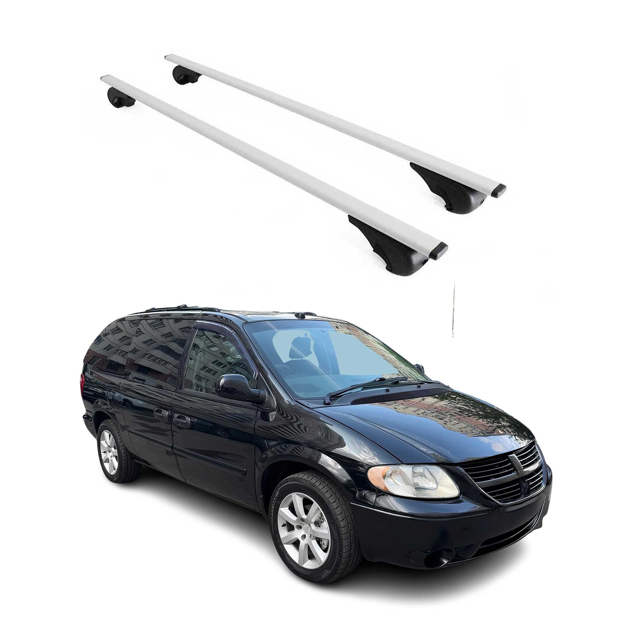 2001-2007 Dodge Grand Caravan Roof Rack Cross Bars Silver