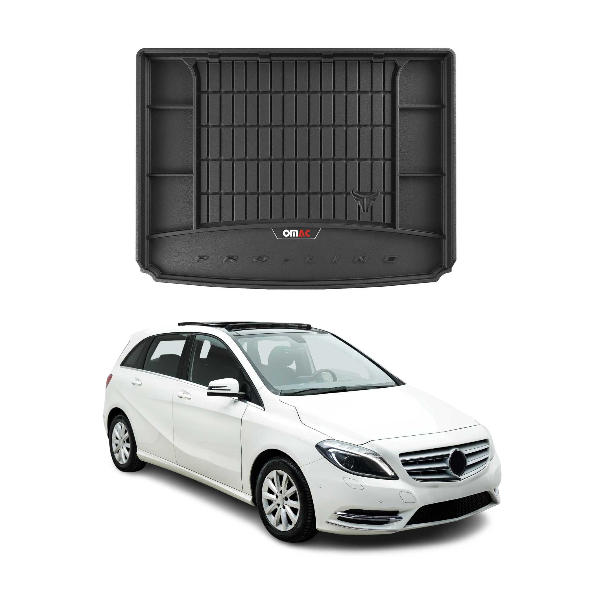 2012-2019 Mercedes B Class W246 Premium Cargo Liner Trunk Mat All Weather Heavy Duty Black