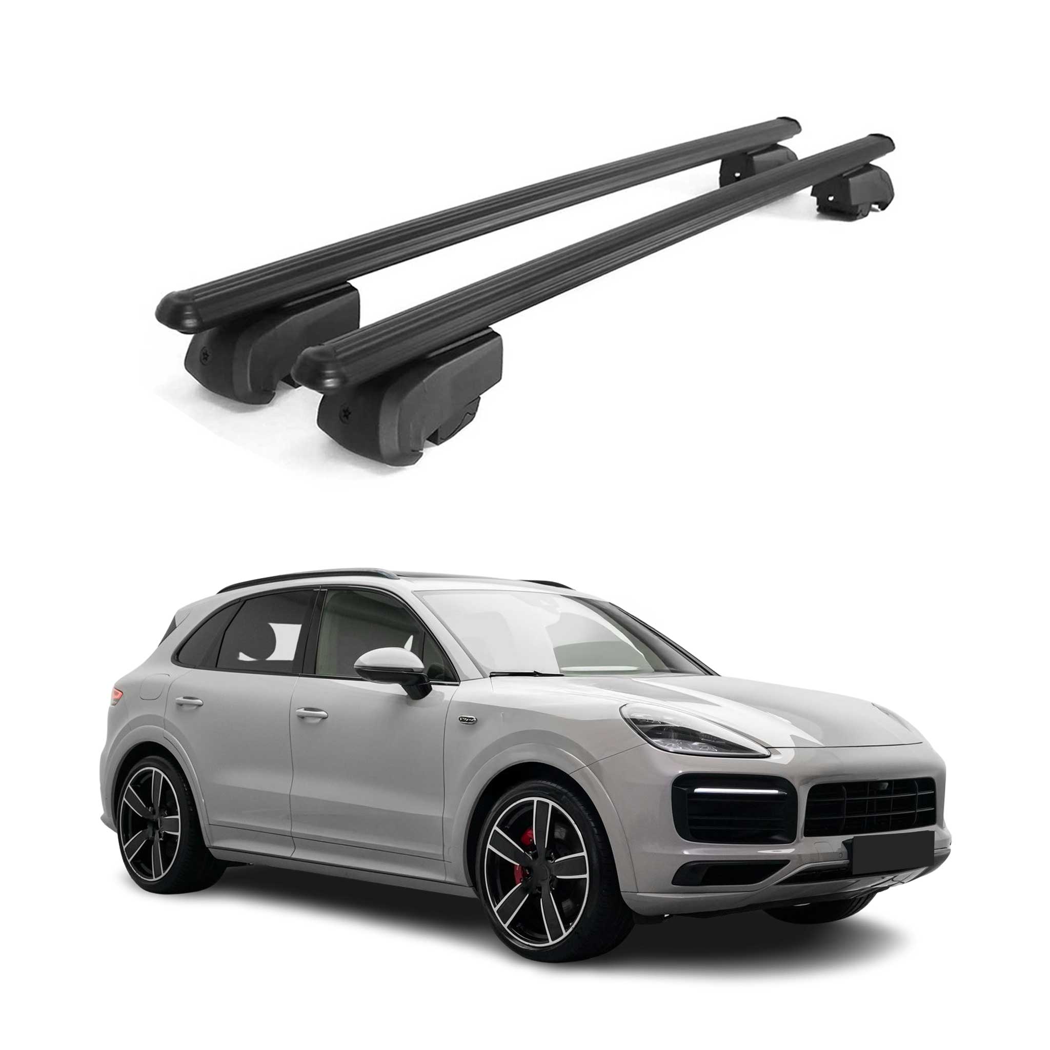 2019-2026 Porsche Cayenne Roof Rack Cross Bars Black