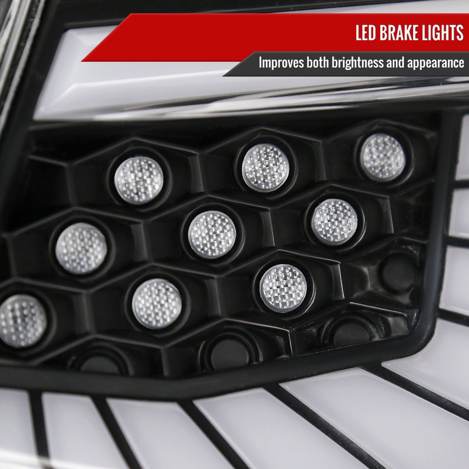 2018-2022 Honda Accord Sedan SQ2 LED Signal Tail Lights Matt Black/Clear