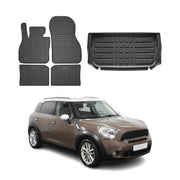 2011-2016 Mini Cooper Countryman R60 Floor Mats & Cargo Liner Full Set All Weather Black