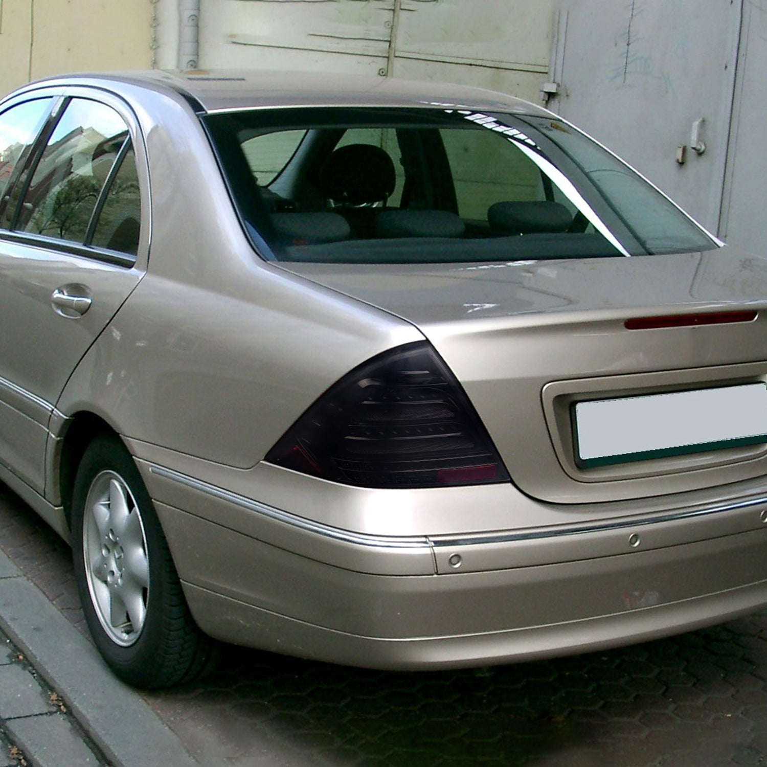 2001-2004 Mercedes Benz W203 C-Class Signal LED Tail Lights Glossy Black Dark