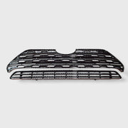 2019-2024 Toyota RAV4 Grille Overlay Gloss Black 2Pcs ABS Plastic