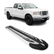 2004-2014 Ford F-150 Super Cab Nerf Bar Side Step Running Boards Alu 2x