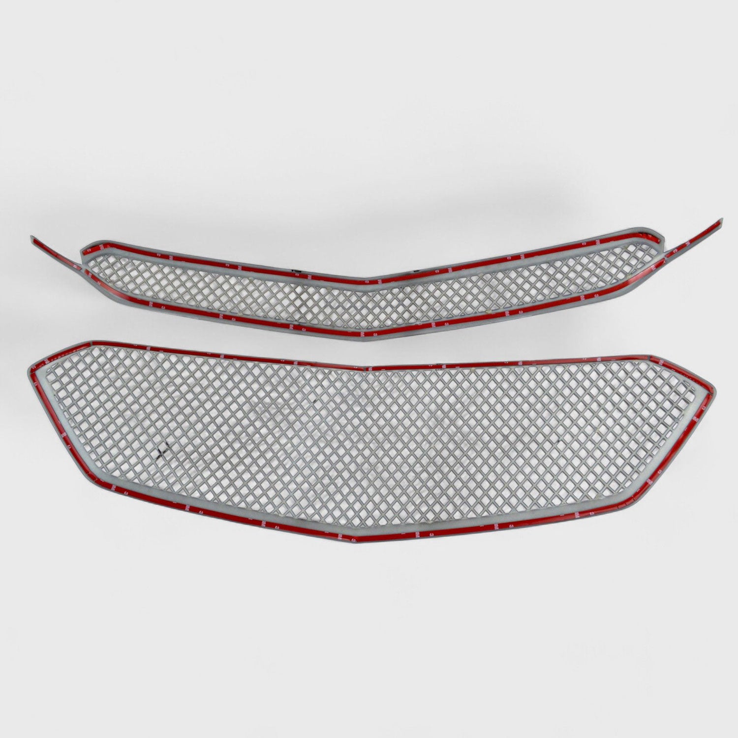 2016-2017 Chevrolet Equinox Grille Overlay Gloss Black 2Pcs ABS Plastic