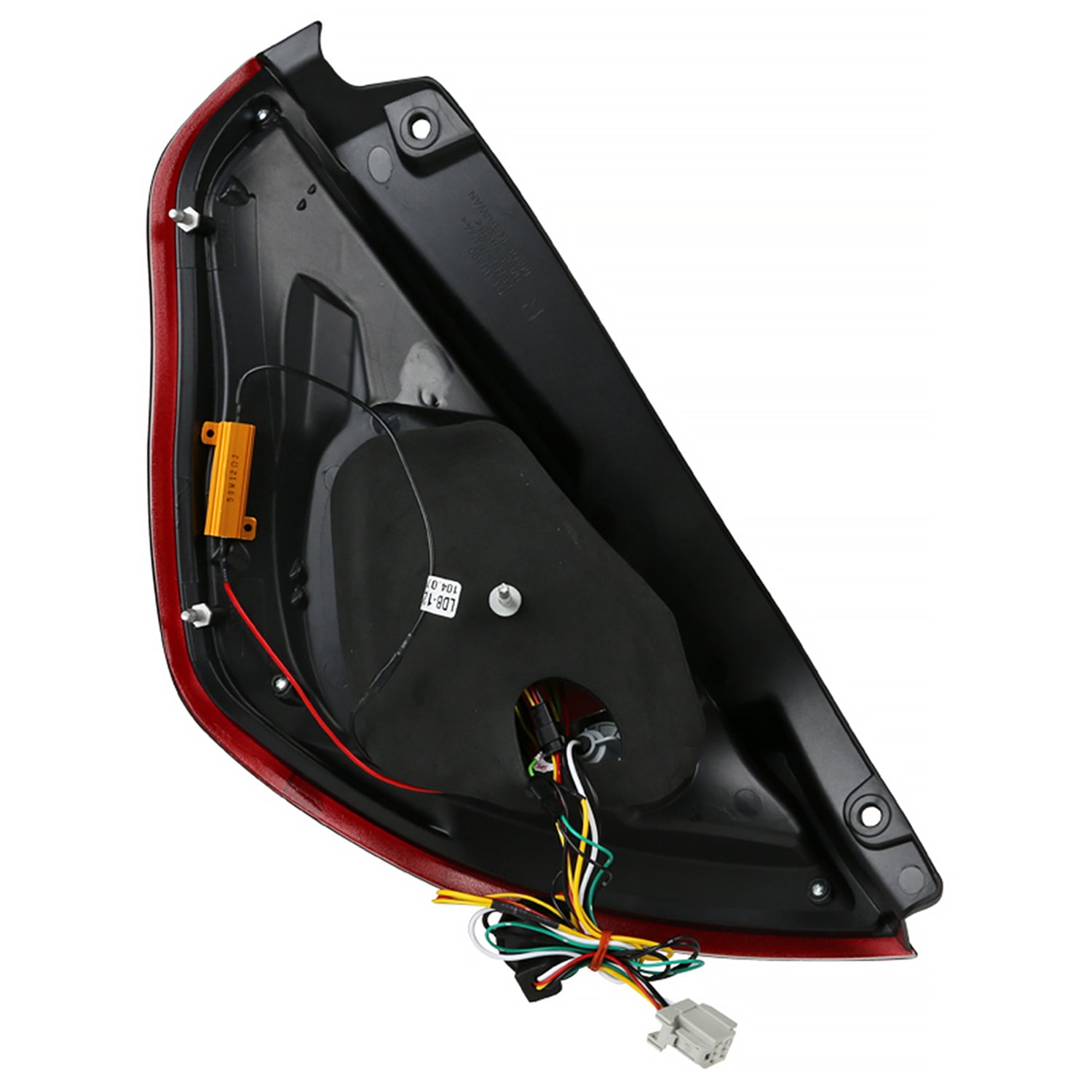 2011-2013 Ford Fiesta Hatchback LED Tail Lights Chrome/Red Smoke Lens