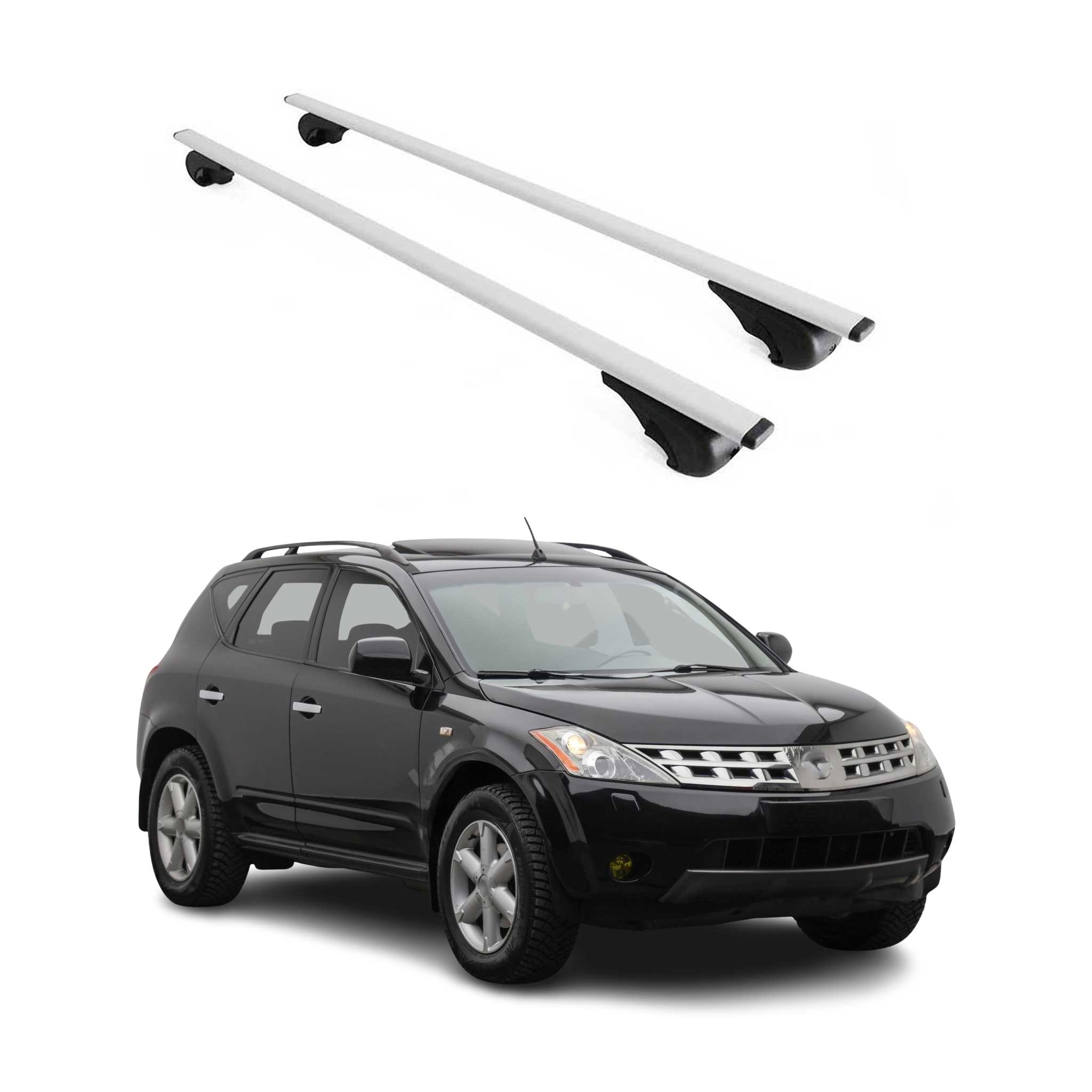 2003-2007 Nissan Murano Roof Rack Cross Bars Silver