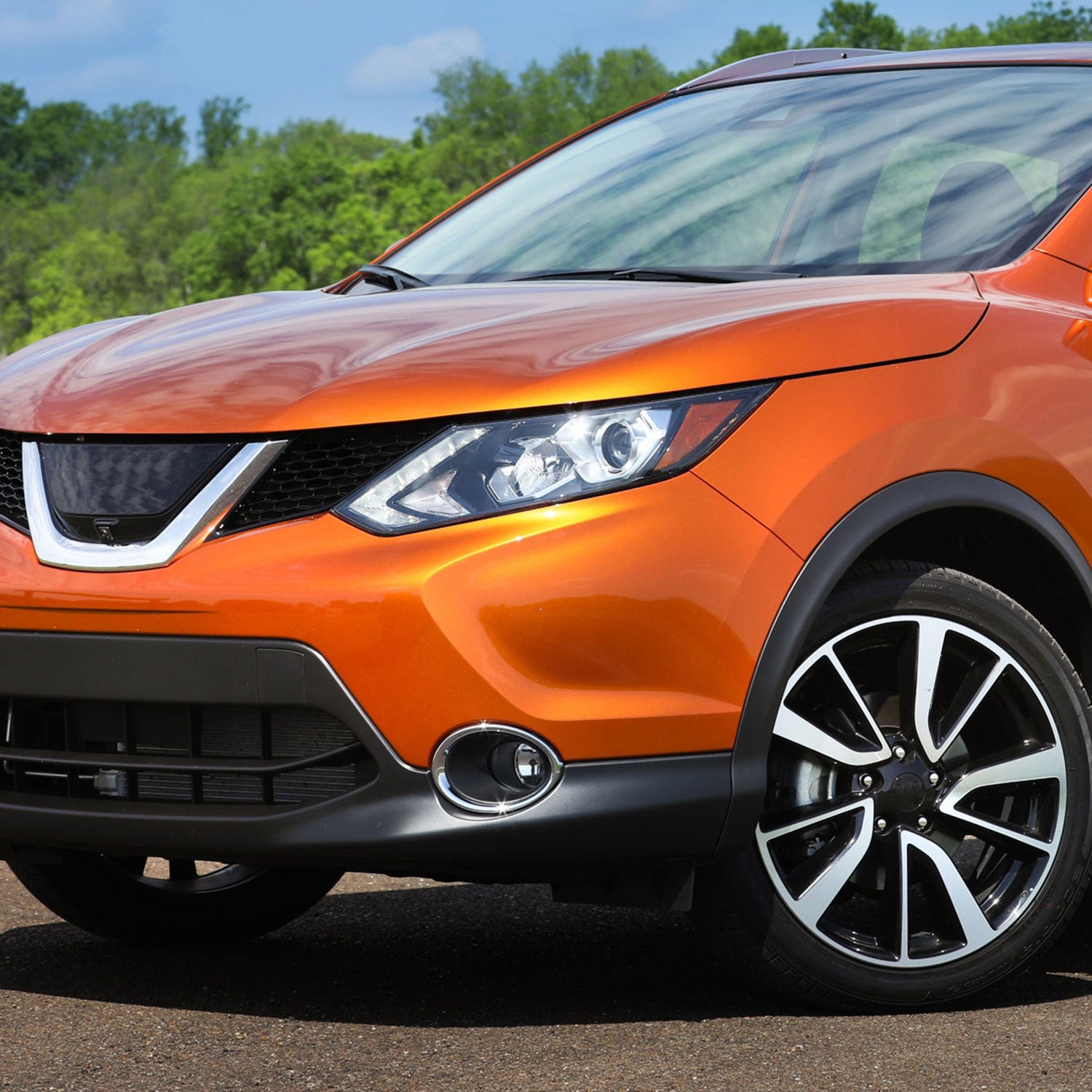 2017-2018 Nissan Rogue Sport H11 Fog Lights Kit Chrome Housing/Clear Lens