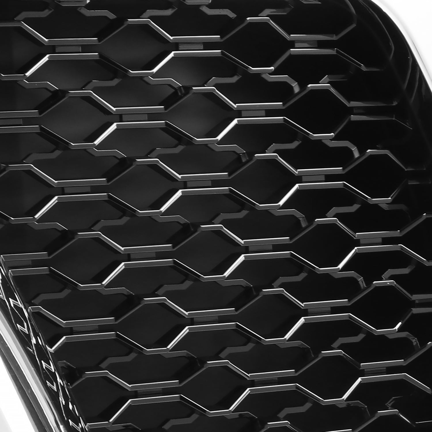 2019-2020 Dodge RAM 1500 Glossy Black ABS Chrome Trim Rebel Style Mesh Grille
